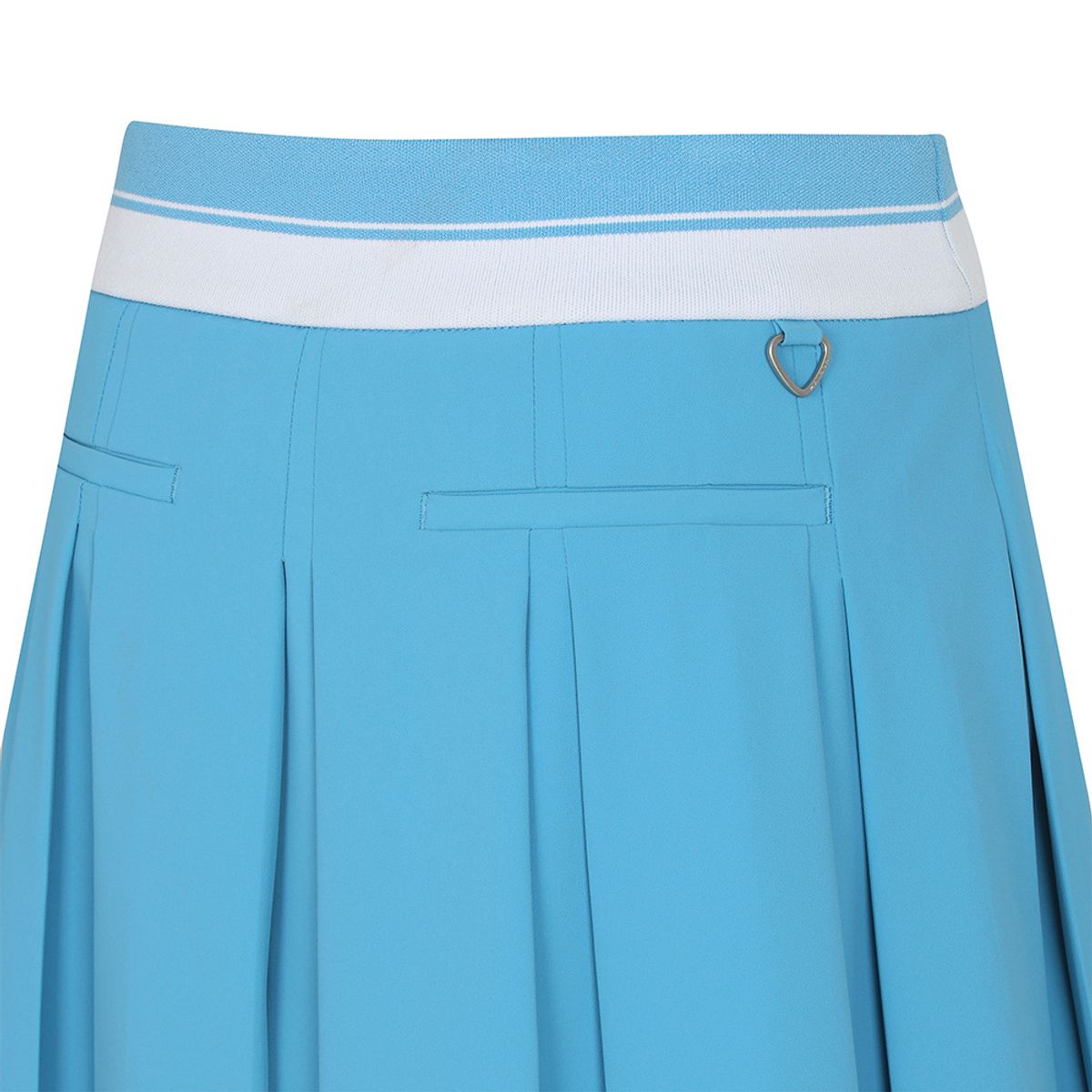 말본 골프(MALBON GOLF) 와이드 로고 밴딩 플리츠 스커트 BLUE (WOMAN)