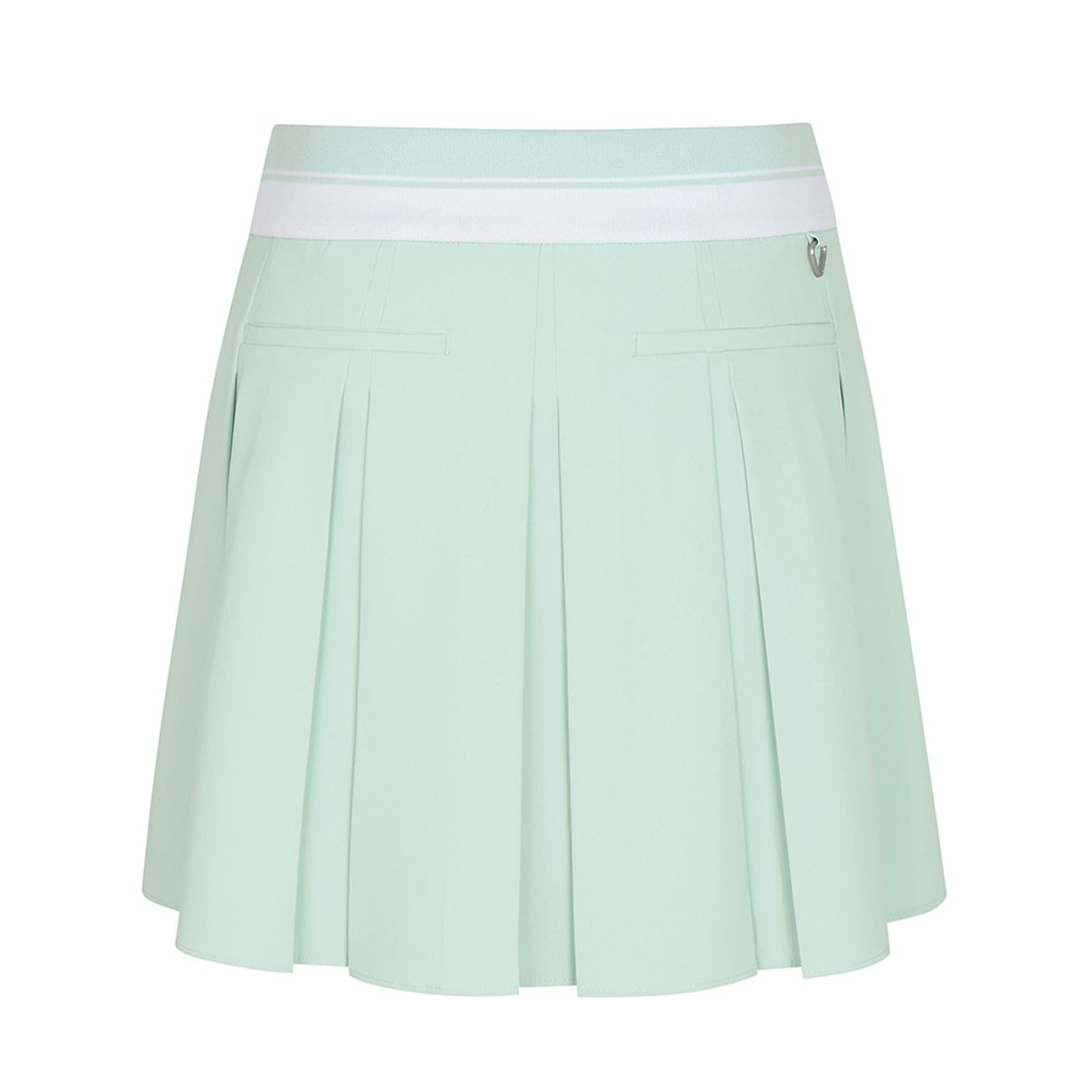 말본 골프(MALBON GOLF) 와이드 로고 밴딩 플리츠 스커트 LIGHT MINT (WOMAN)
