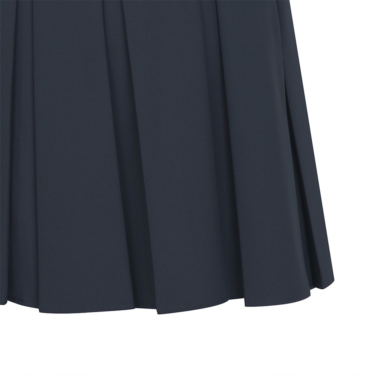 말본 골프(MALBON GOLF) 와이드 로고 밴딩 플리츠 스커트 NAVY (WOMAN)