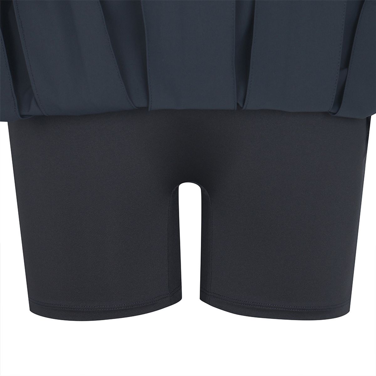말본 골프(MALBON GOLF) 와이드 로고 밴딩 플리츠 스커트 NAVY (WOMAN)
