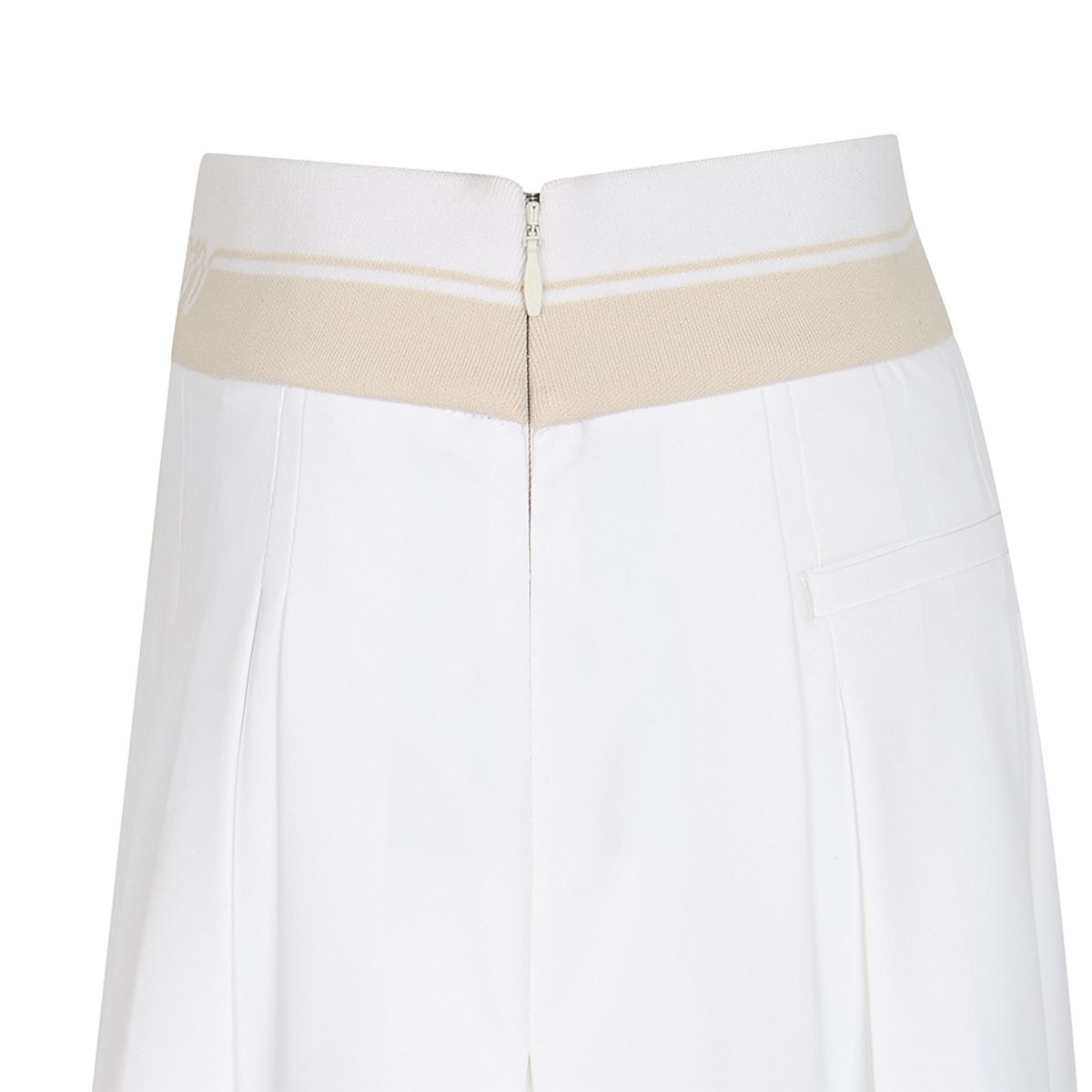 말본 골프(MALBON GOLF) 와이드 로고 밴딩 플리츠 스커트 WHITE (WOMAN)