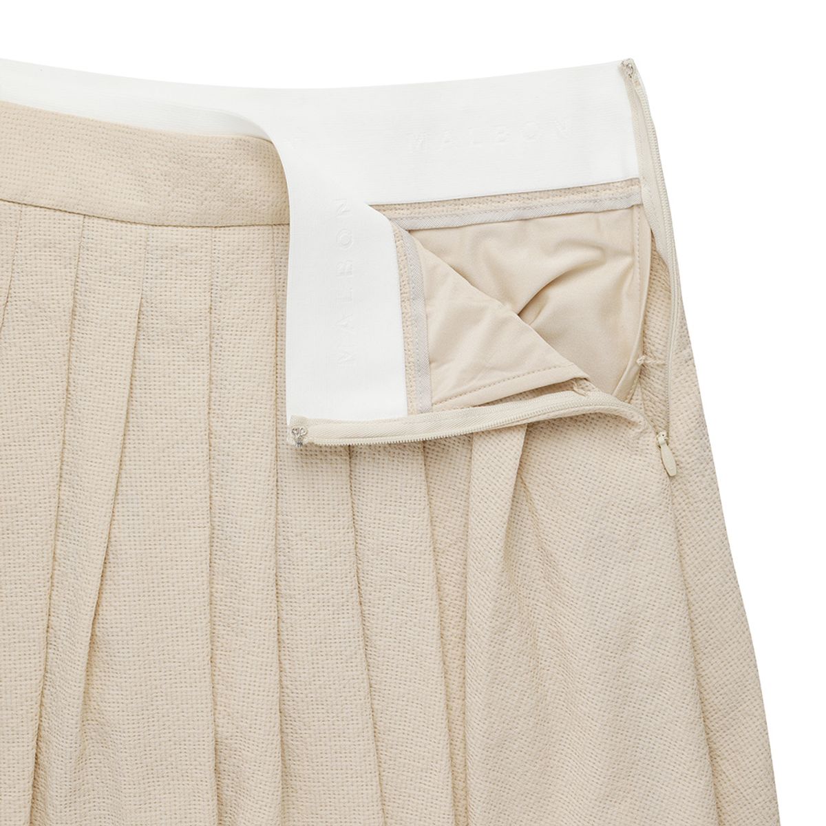 말본 골프(MALBON GOLF) 썸머 경량 플리츠 스커트 BEIGE (WOMAN)