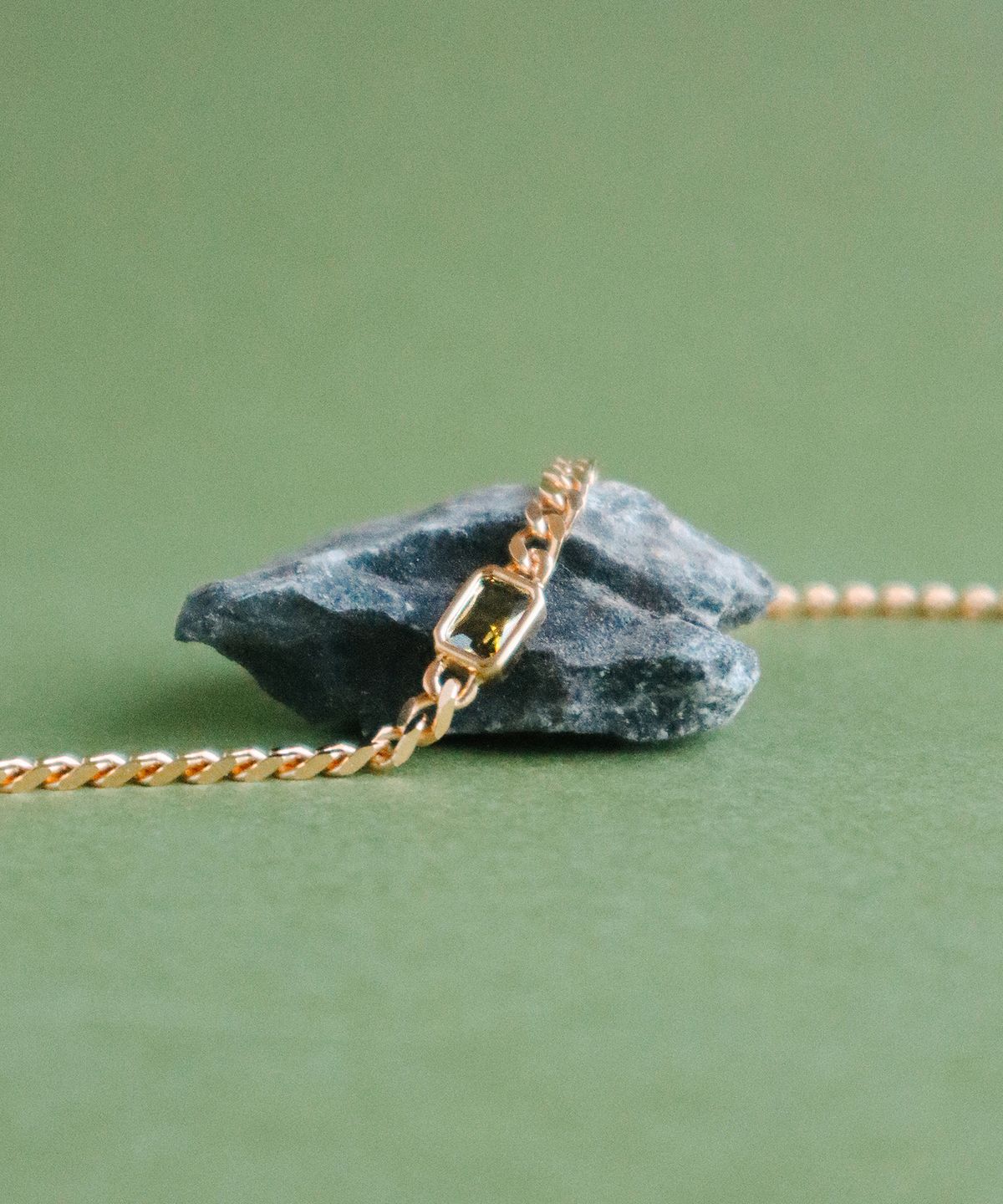 스몰굿띵(SMGT) STONE CHAIN 팔찌 [GREEN]