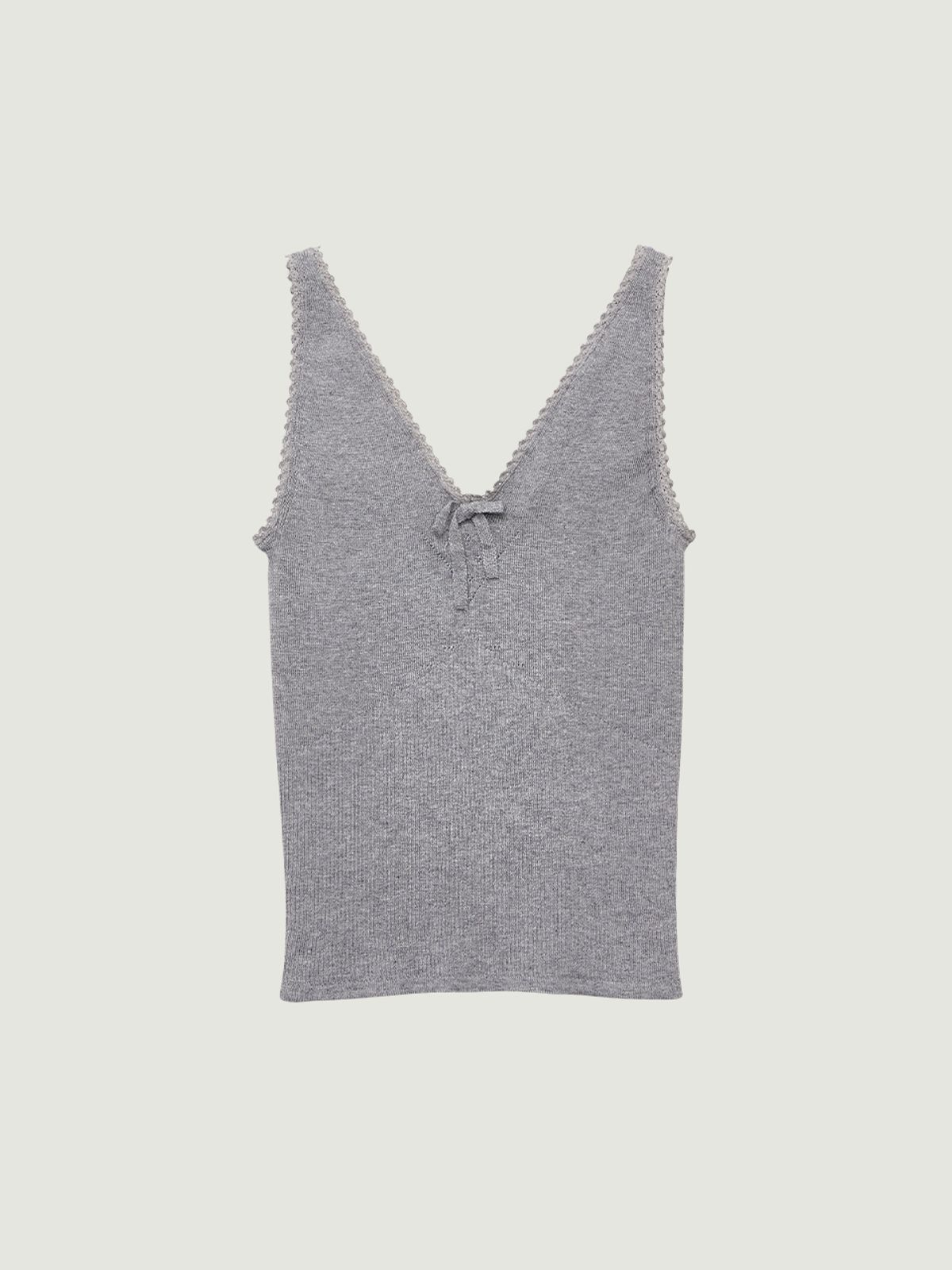 그로브(GROVE) AMY KNIT SLEEVELESS (GRAY)