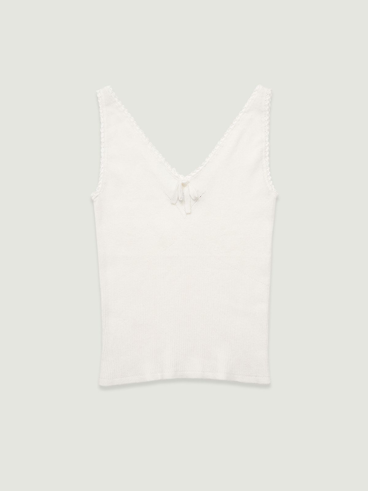 그로브(GROVE) AMY KNIT SLEEVELESS (WHITE)