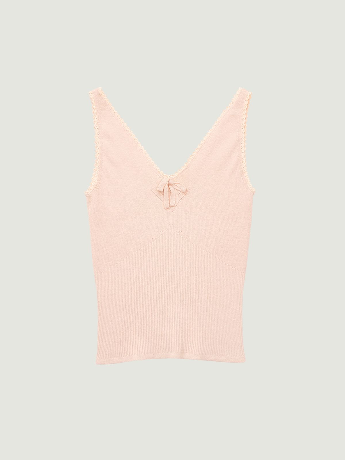 그로브(GROVE) AMY KNIT SLEEVELESS (PINK)