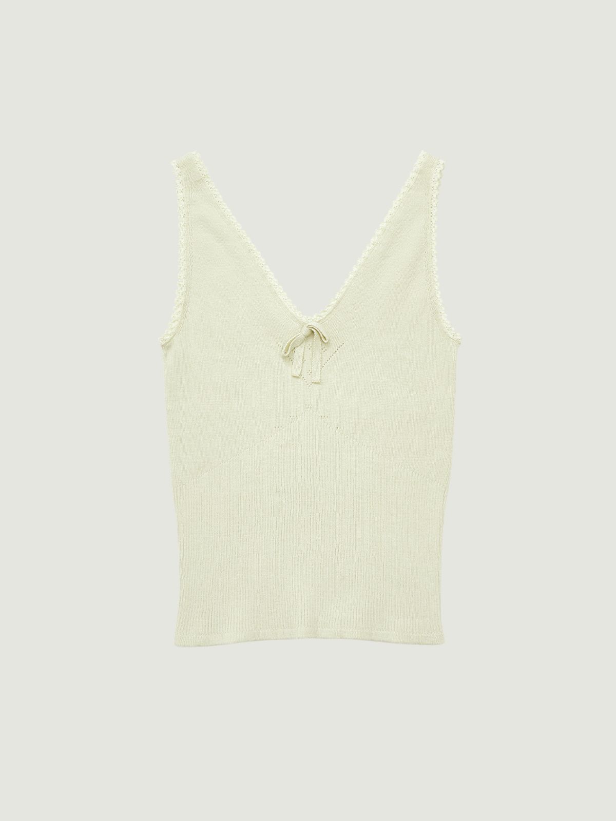 그로브(GROVE) AMY KNIT SLEEVELESS (LIGHT GREEN)