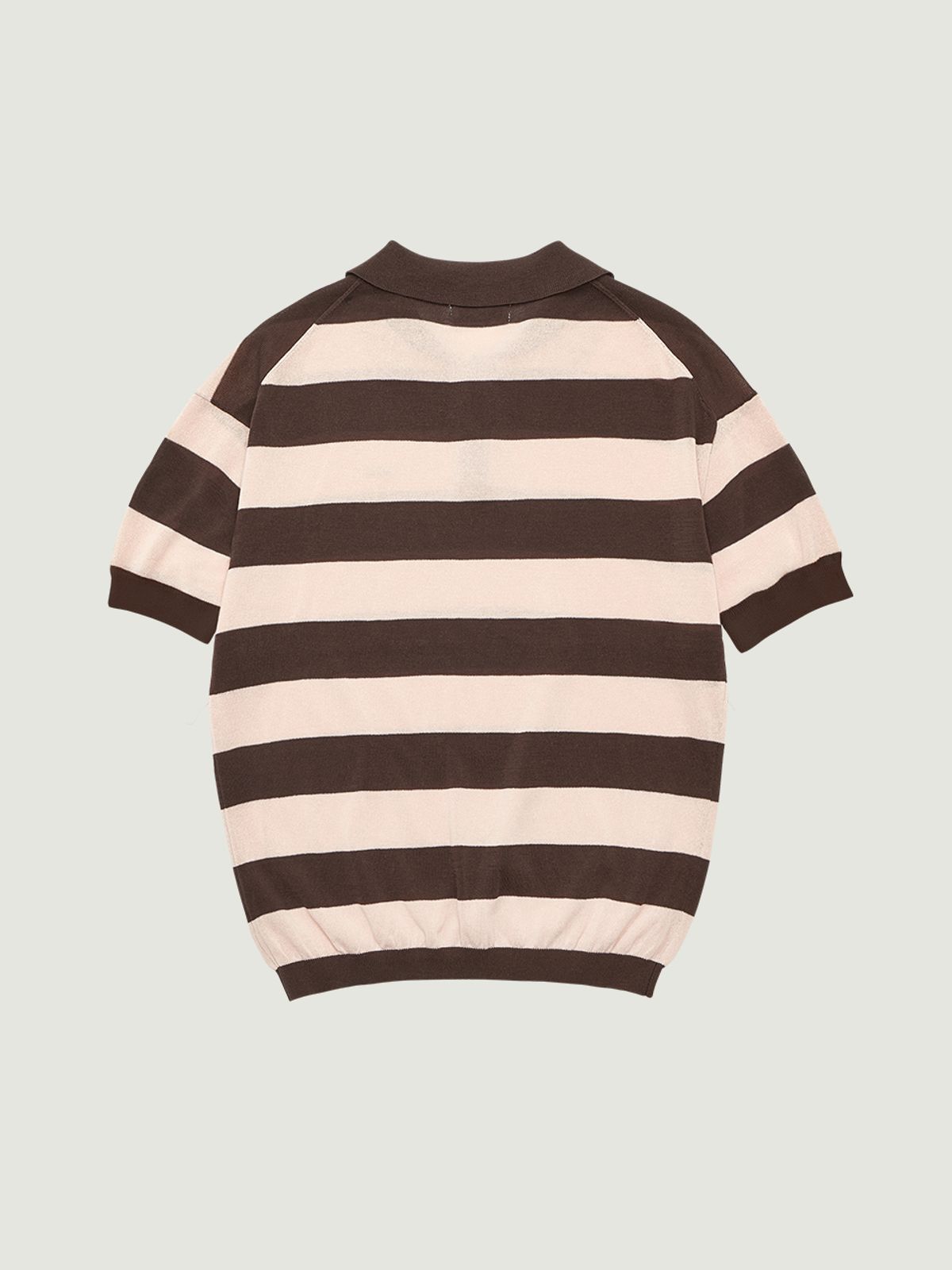 그로브(GROVE) REEF STRIPE COLLAR KNIT (PINK)