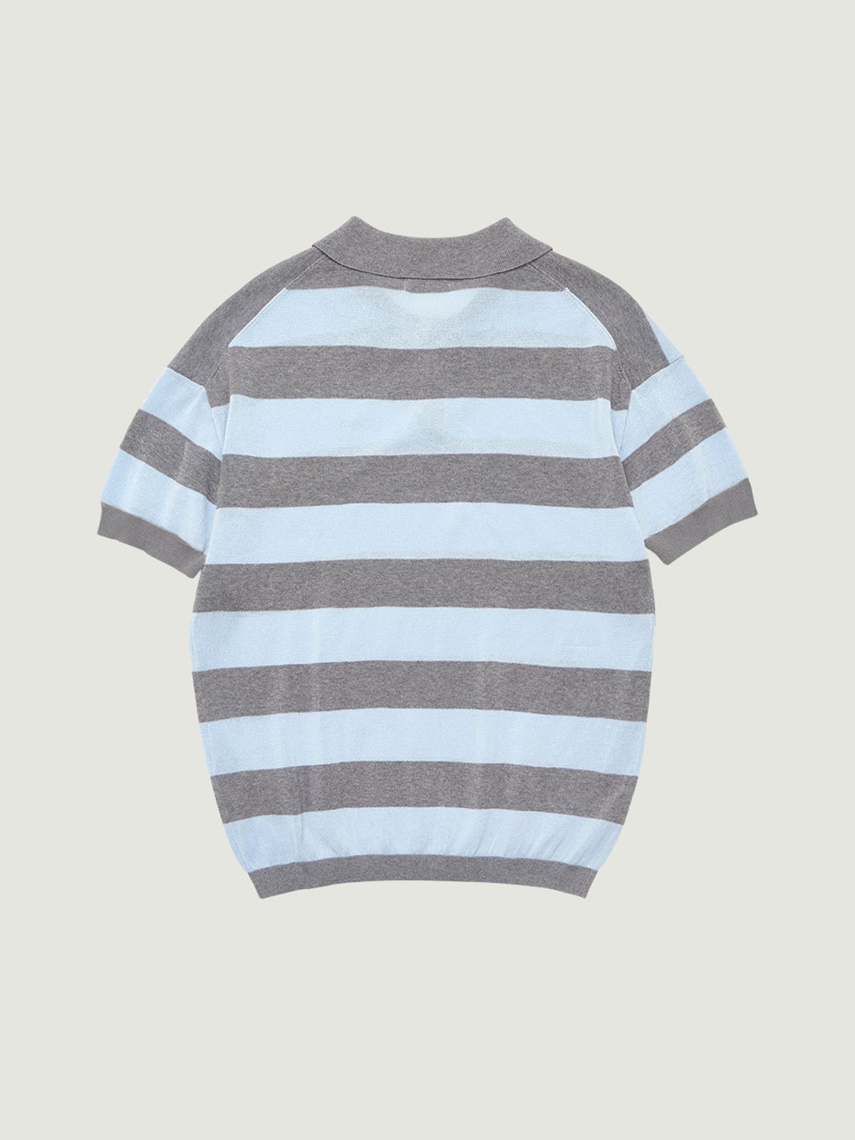 그로브(GROVE) REEF STRIPE COLLAR KNIT (LIGHT BLUE)