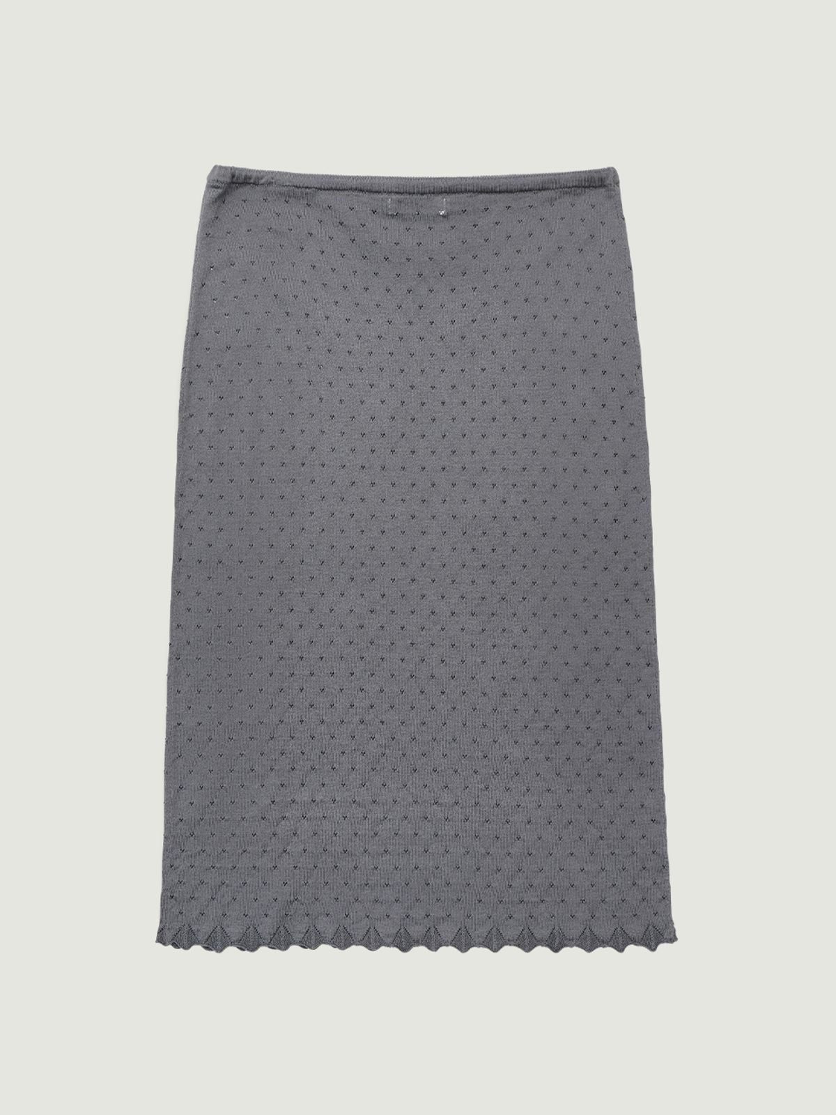 그로브(GROVE) MELODY MIDI SKIRT (CHARCOAL)