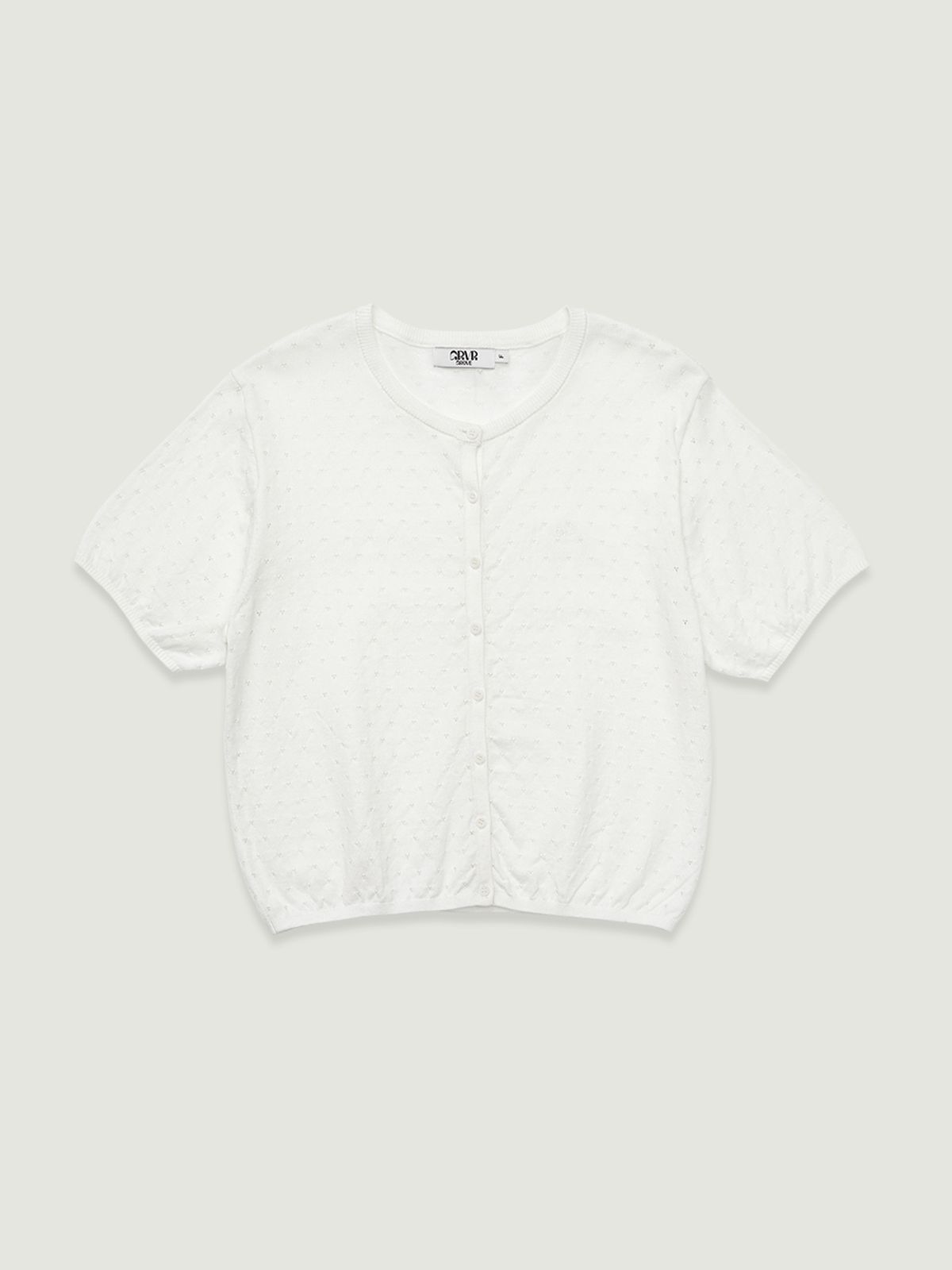 그로브(GROVE) MELODY H/S CARDIGAN (WHITE)
