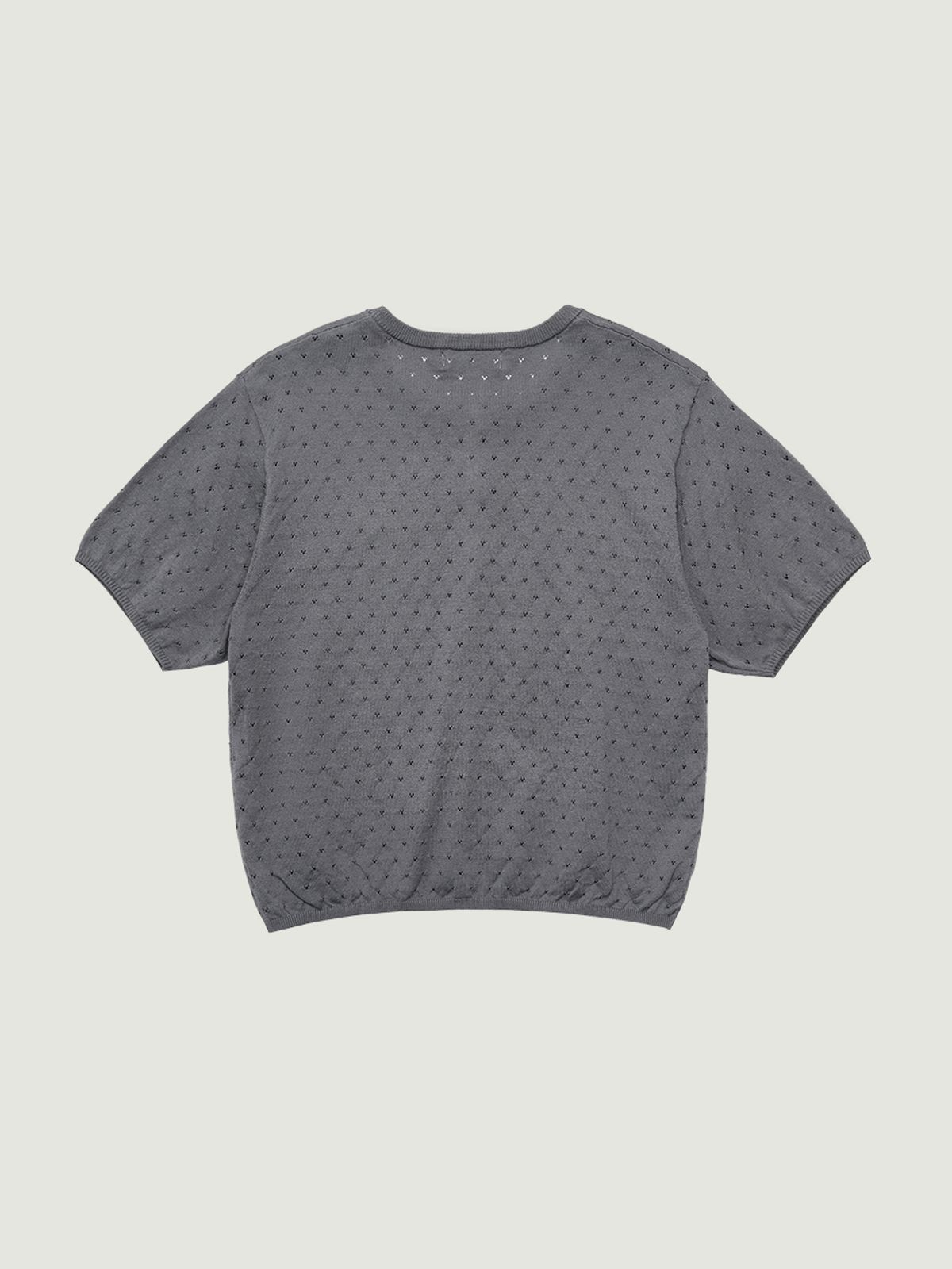 그로브(GROVE) MELODY H/S CARDIGAN (CHARCOAL)