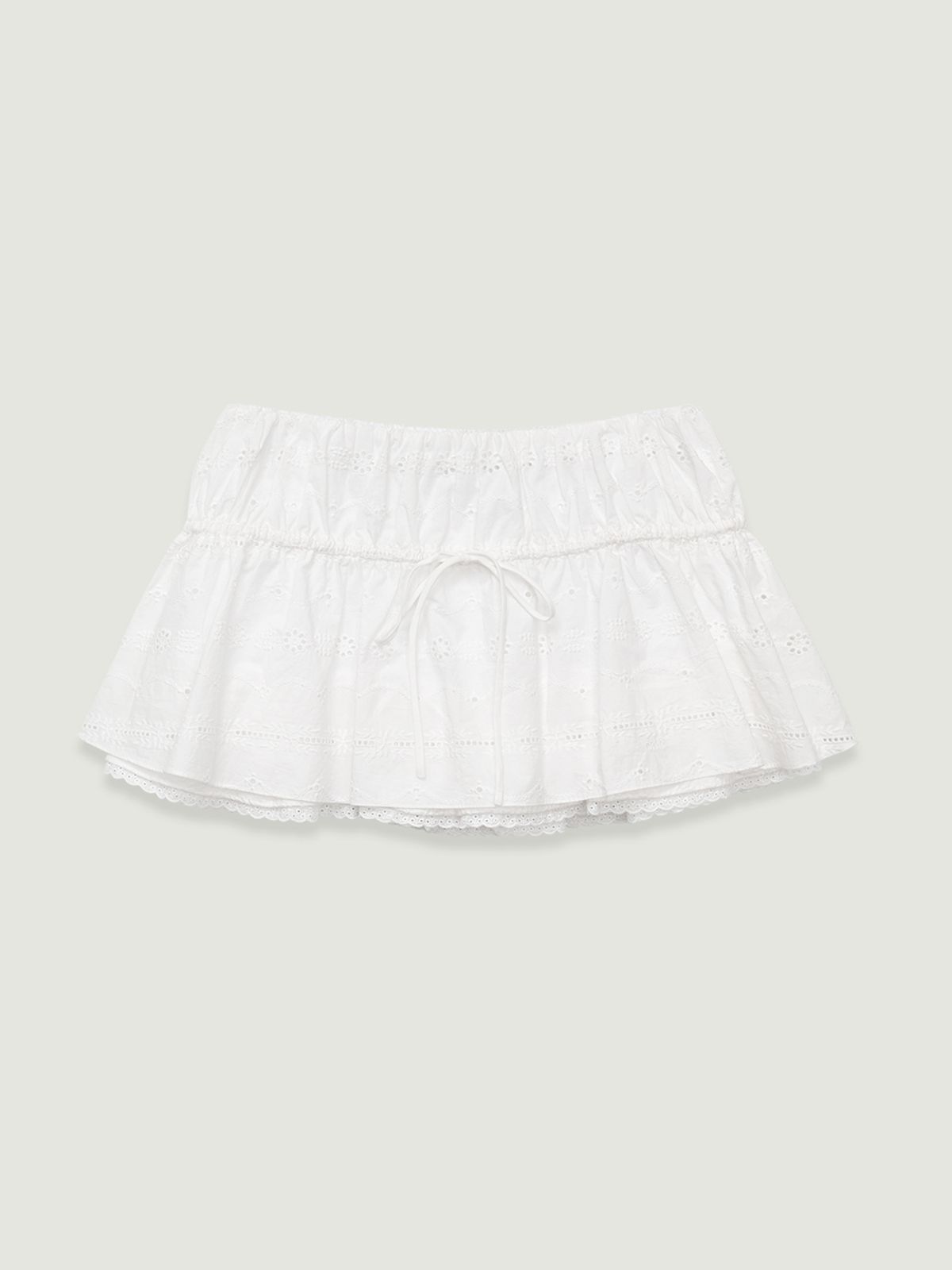 그로브(GROVE) BLESS FLARE SKIRT (WHITE)