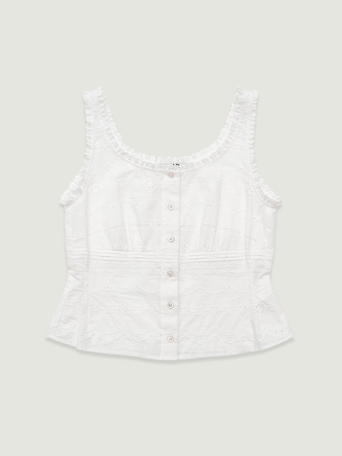 그로브(GROVE) BLESS SLEEVELESS BLOUSE (WHITE)