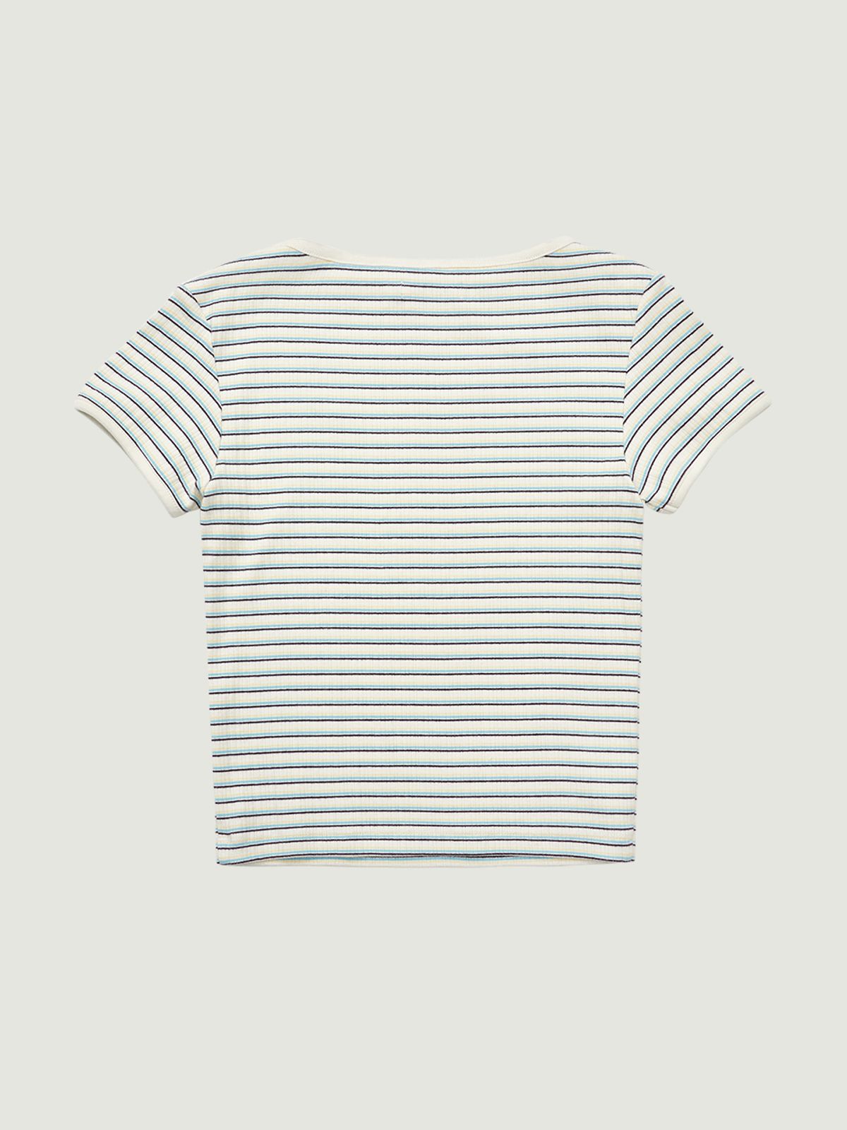 그로브(GROVE) DALIN STRIPE H/S T-SHIRT (IVORY)