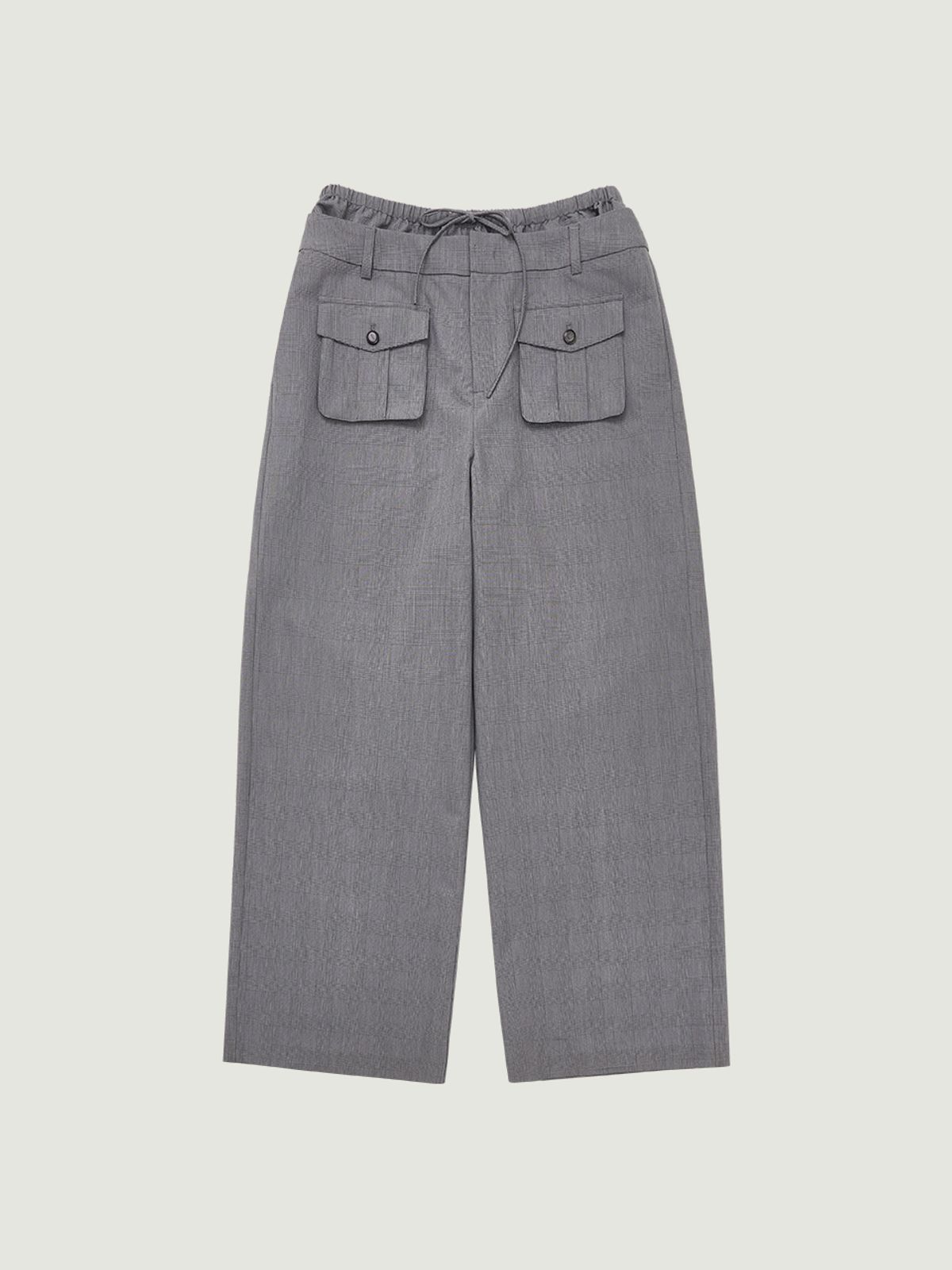 그로브(GROVE) ASHA CHECK PANTS (GRAY)