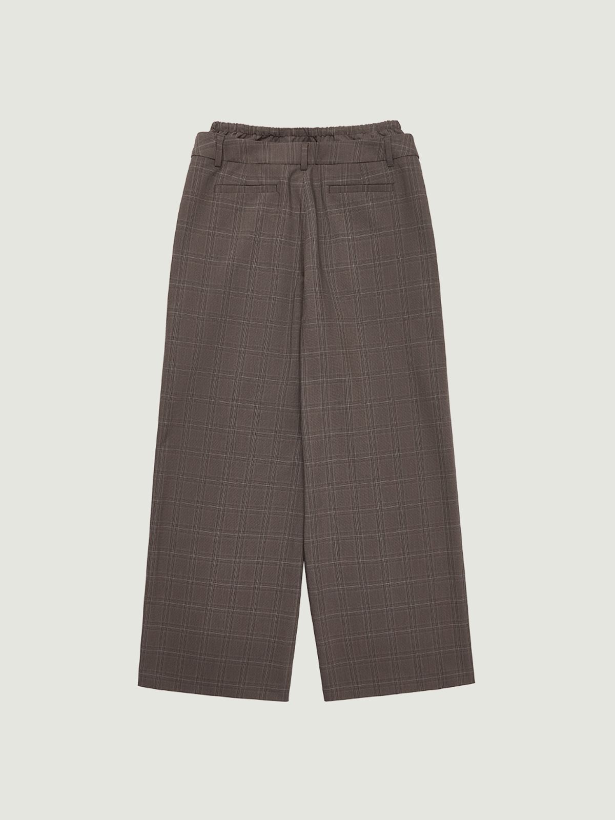 그로브(GROVE) ASHA CHECK PANTS (BROWN)
