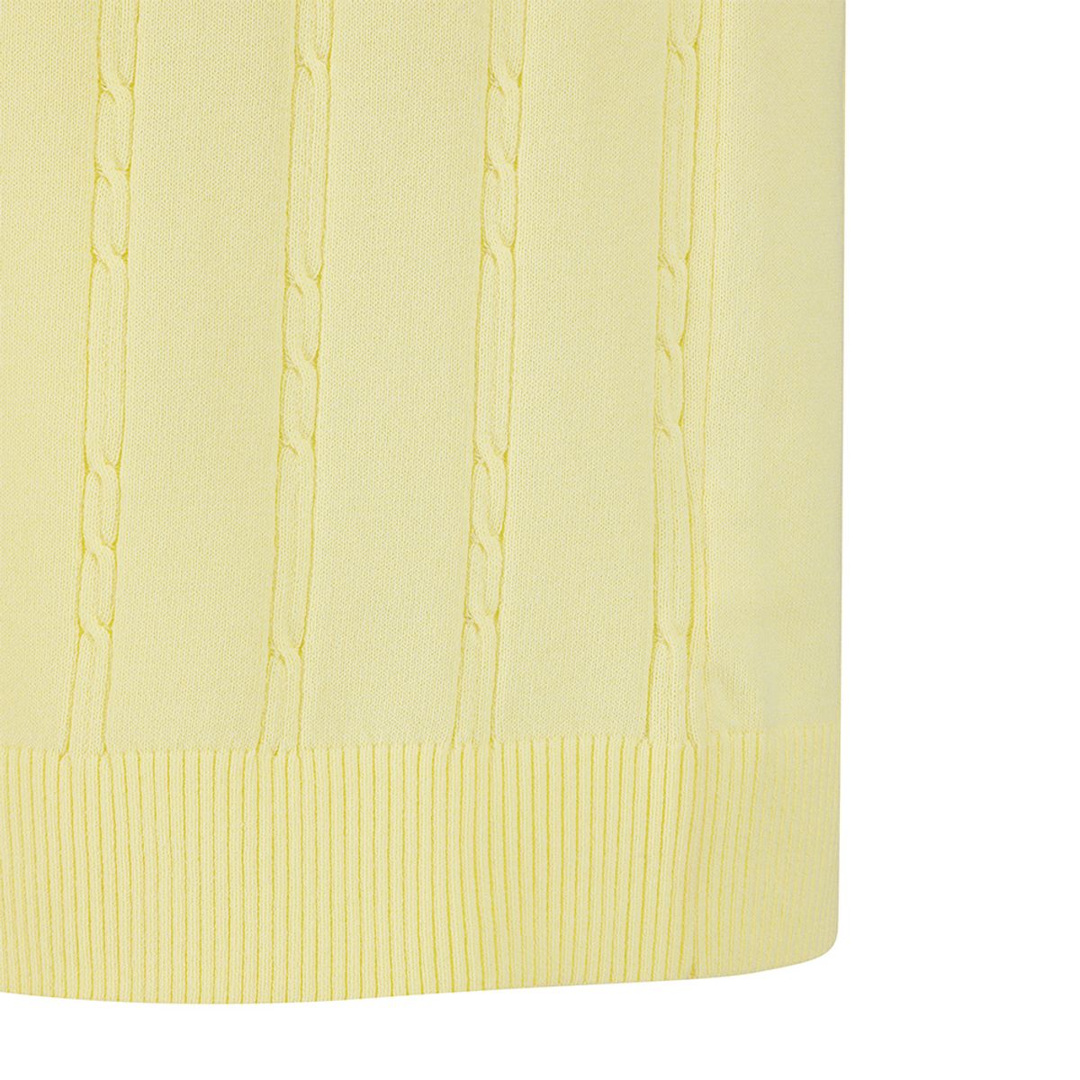 말본 골프(MALBON GOLF) M 체인케이블패턴 캐주얼 반팔 니트 LEMON YELLOW (MAN)