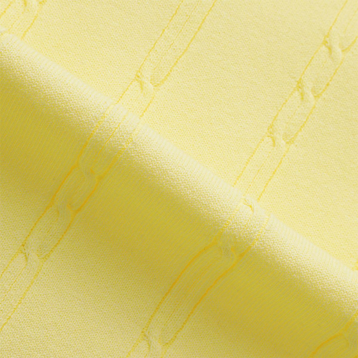 말본 골프(MALBON GOLF) M 체인케이블패턴 캐주얼 반팔 니트 LEMON YELLOW (MAN)