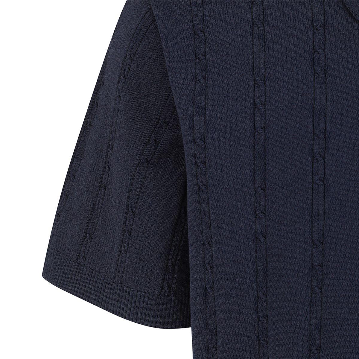 말본 골프(MALBON GOLF) M 체인케이블패턴 캐주얼 반팔 니트 DARK NAVY (MAN)