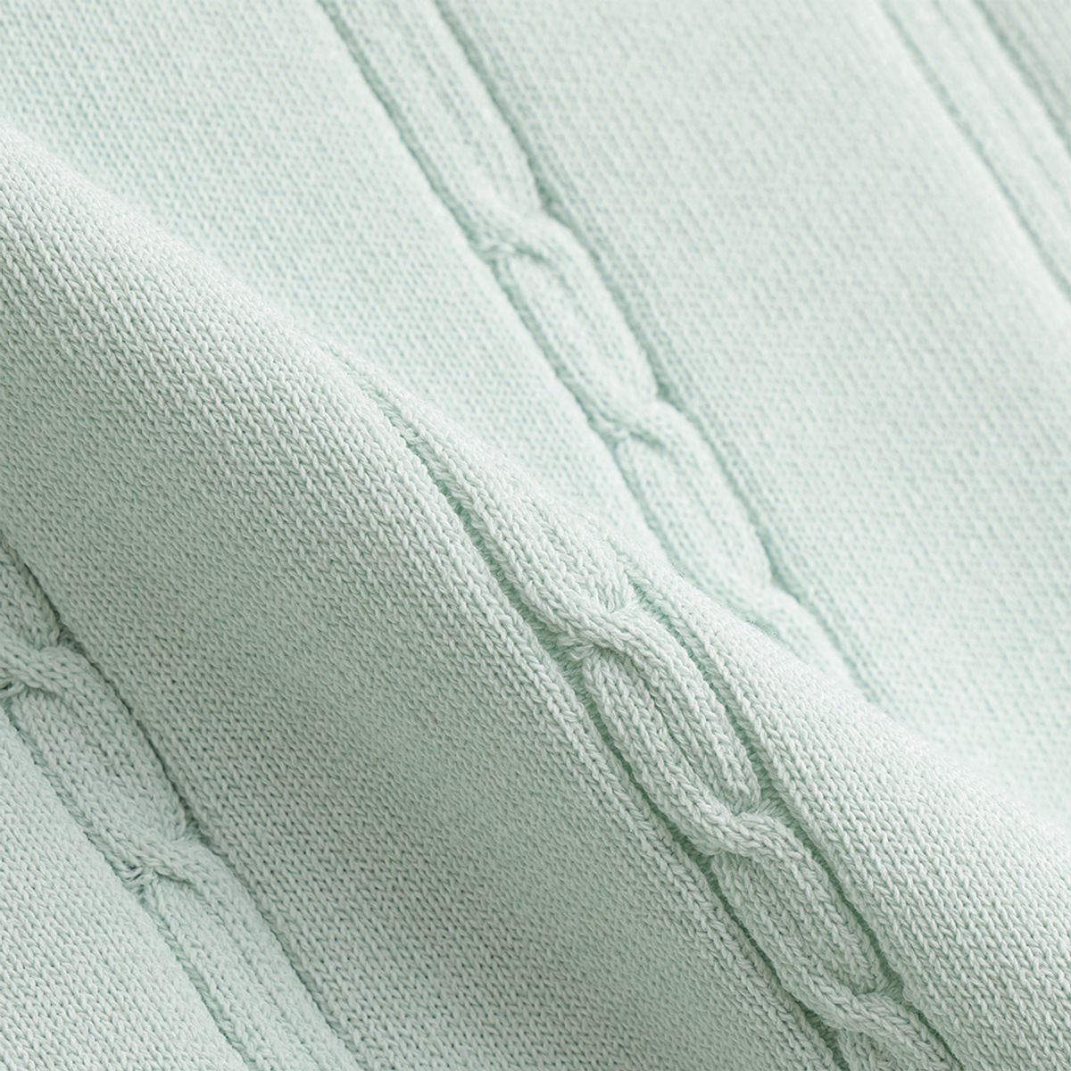 말본 골프(MALBON GOLF) M 체인케이블패턴 캐주얼 반팔 니트 PASTEL BLUE (MAN)
