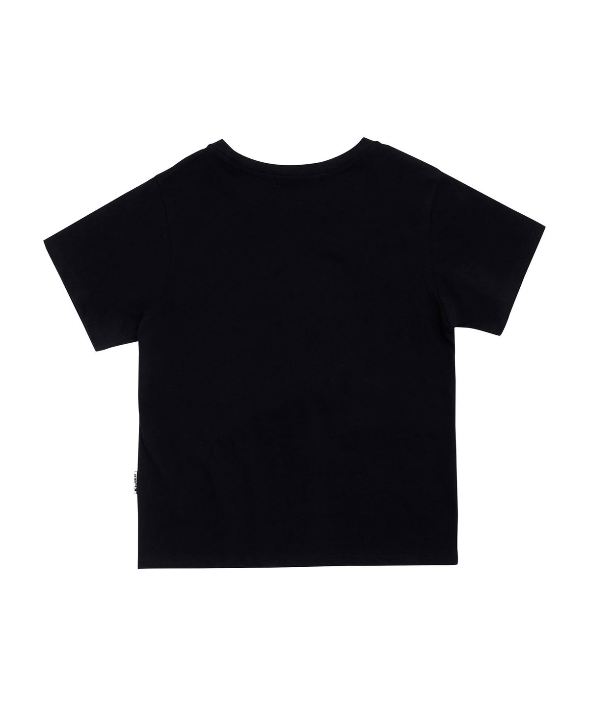키지코(KIJIKO) ke404. Typo Semi Crop Tee Black