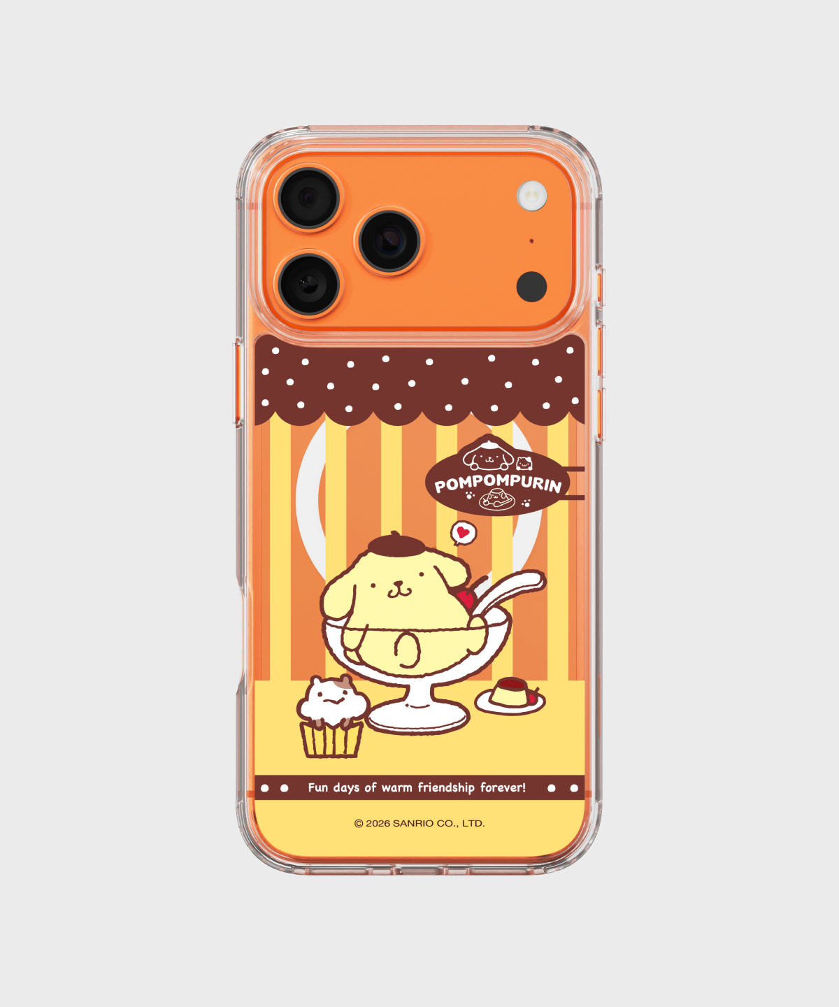 에스엘비에스(SLBS) 폼폼푸린 카페 스타일 클리어 마그넷 케이스 for iPhone17 Series