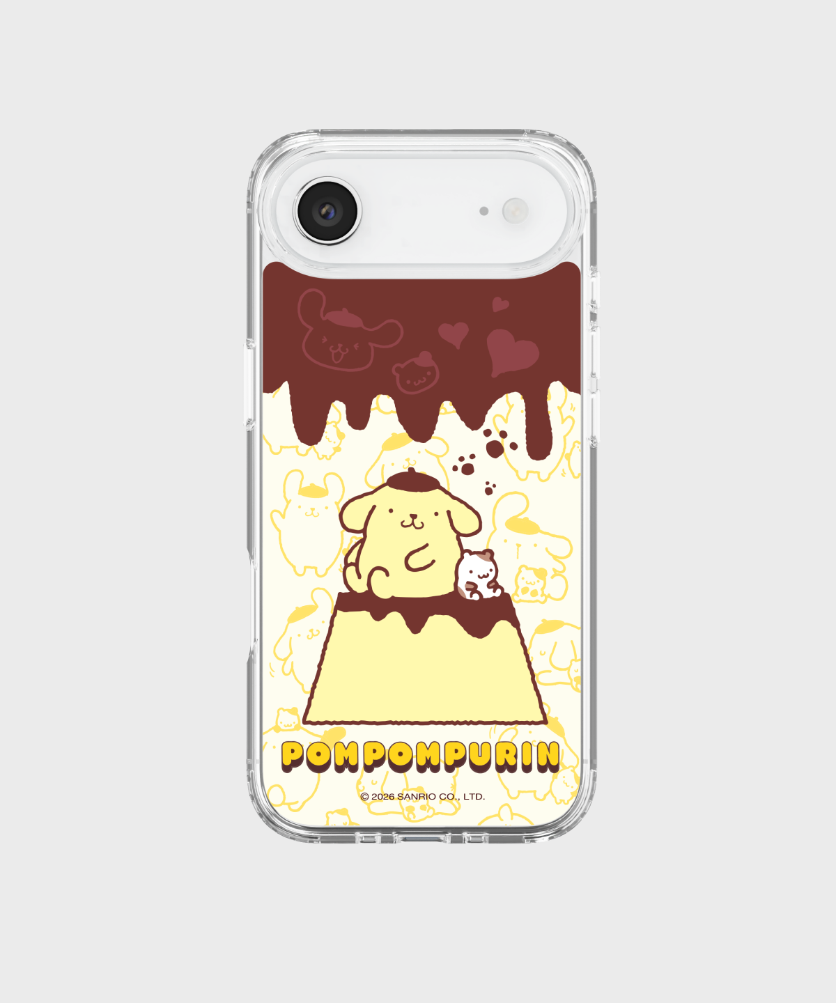 에스엘비에스(SLBS) 폼폼푸린 푸딩 클리어 마그넷 케이스 for iPhone17 Series
