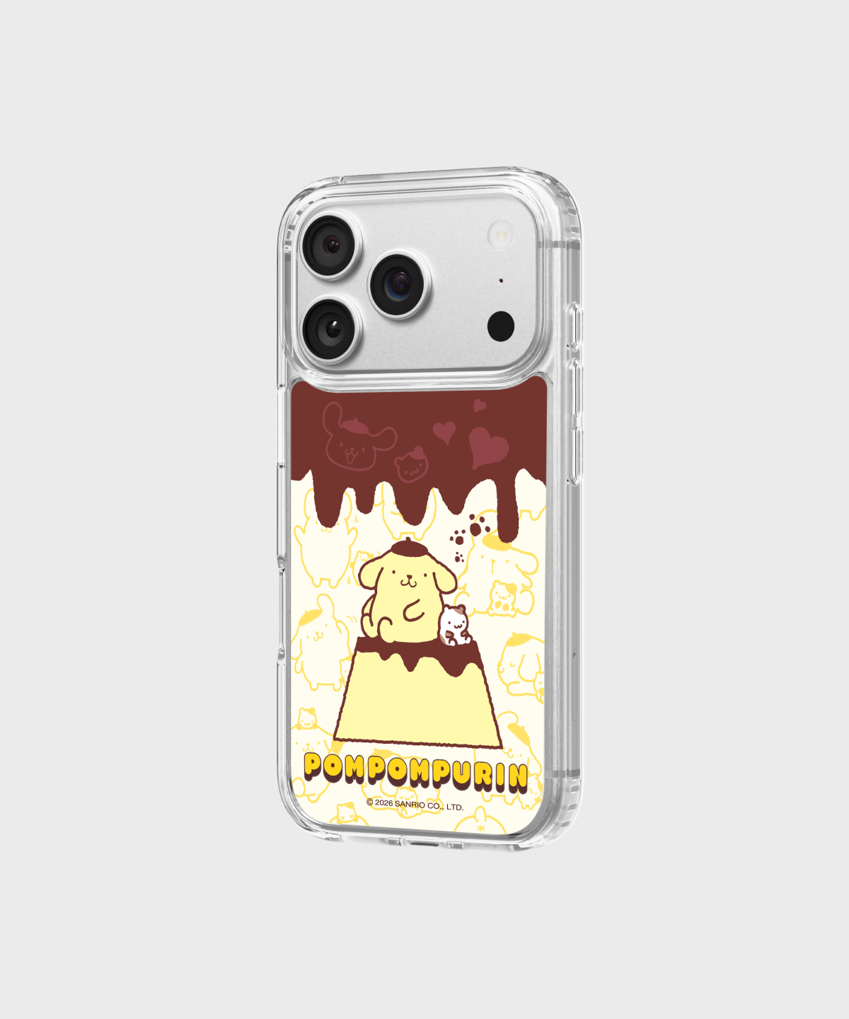 에스엘비에스(SLBS) 폼폼푸린 푸딩 클리어 마그넷 케이스 for iPhone17 Series