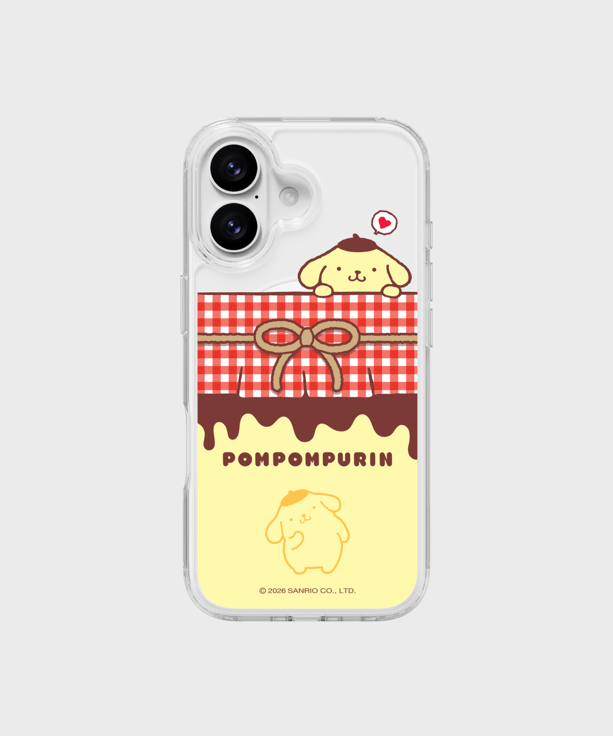 에스엘비에스(SLBS) 폼폼푸린 푸딩팩 클리어 마그넷 케이스 for iPhone17 Series