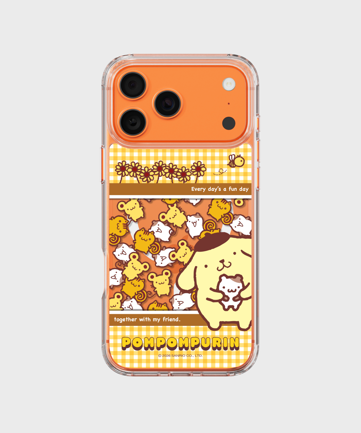 에스엘비에스(SLBS) 폼폼푸린 스낵키 클리어 마그넷 케이스 for iPhone17 Series