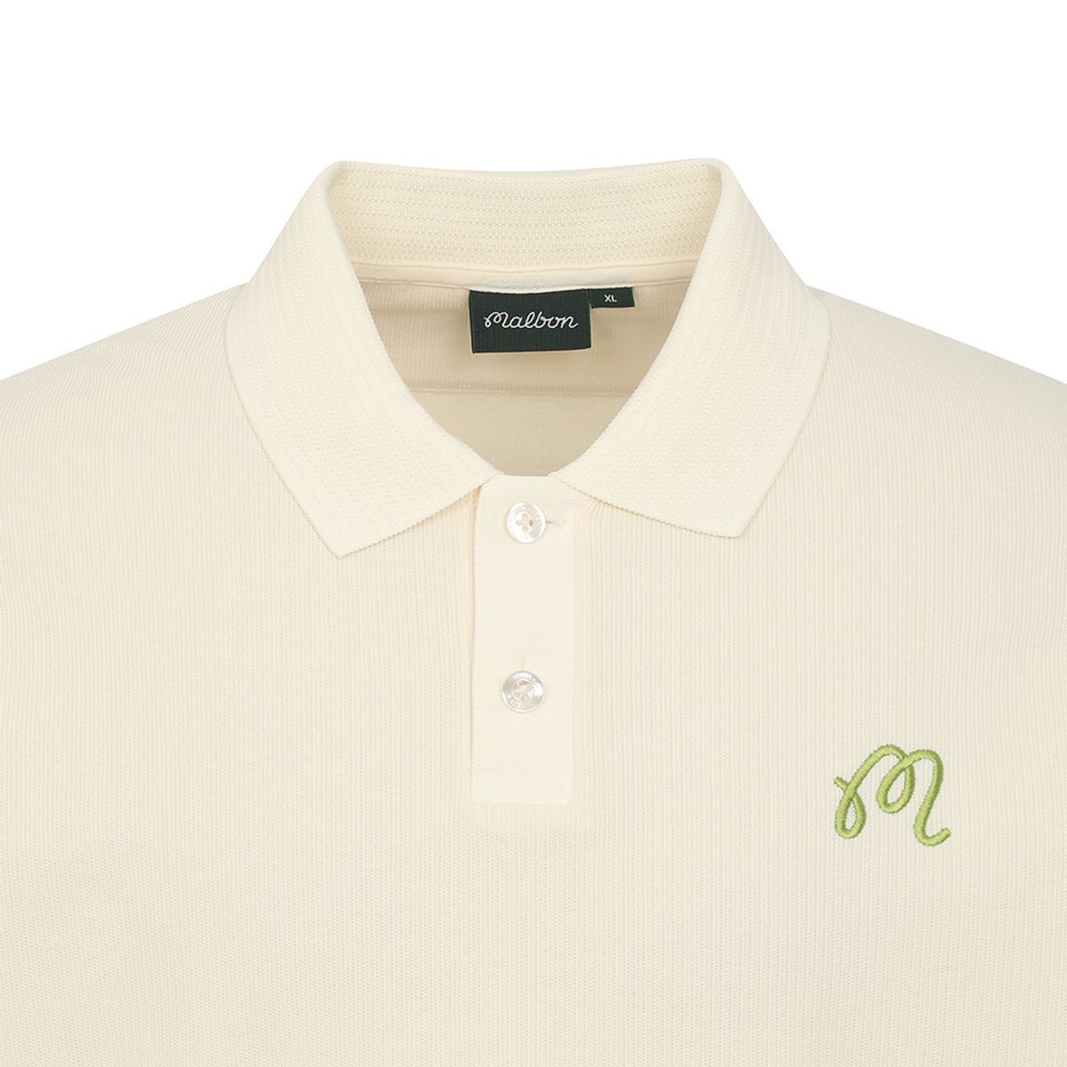 말본 골프(MALBON GOLF) M 프리미엄 코튼 데일리핏 폴로 티셔츠 CREAM (MAN)