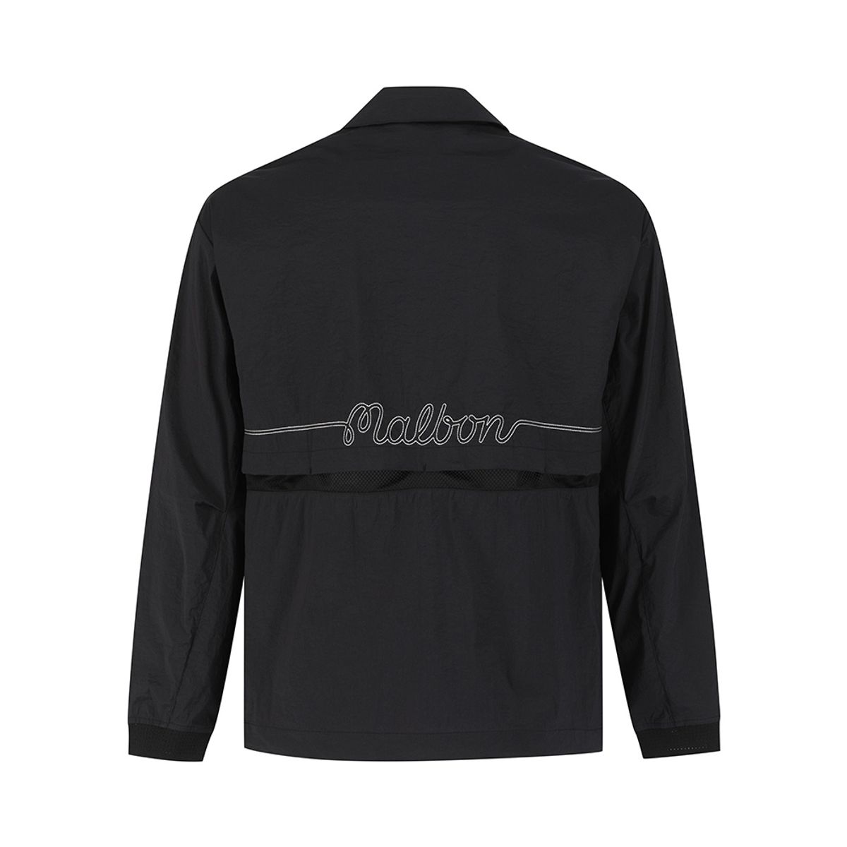 말본 골프(MALBON GOLF) 크링클 오픈카라 자켓 BLACK (MAN)