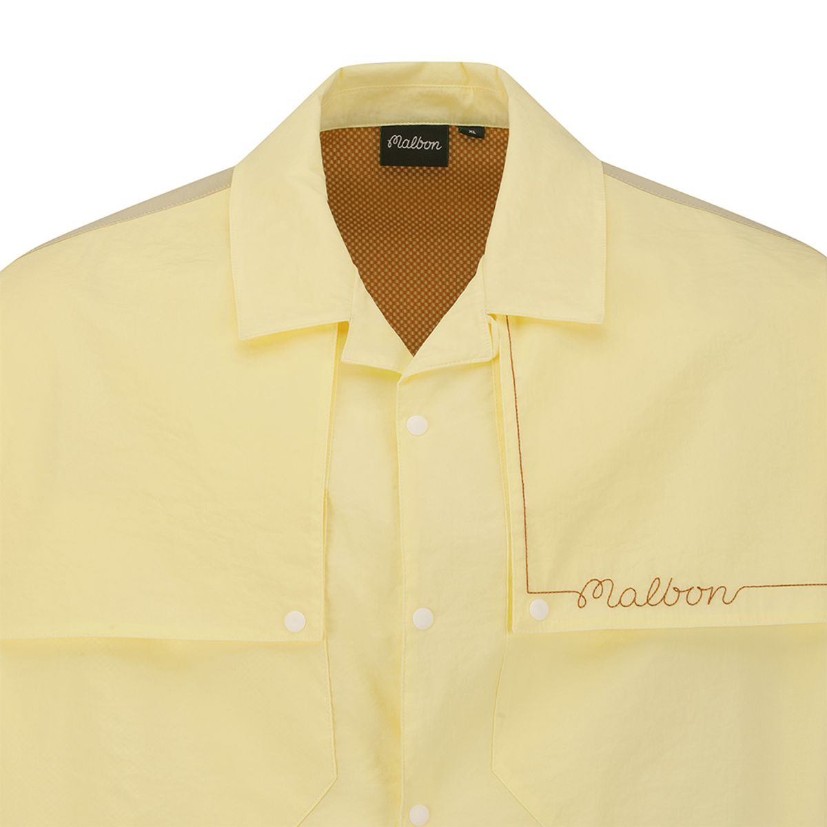 말본 골프(MALBON GOLF) 크링클 오픈카라 자켓 LEMON YELLOW (MAN)