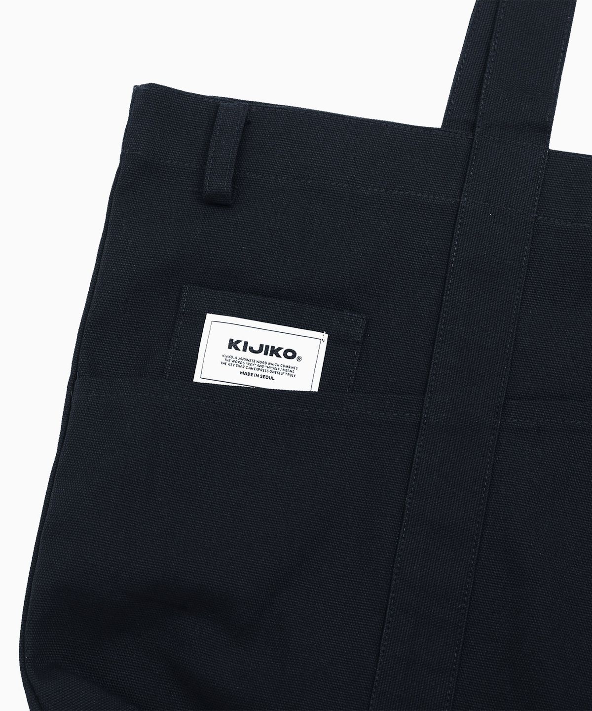 키지코(KIJIKO) Ke906. Angled Pocket Utility Tote Navy