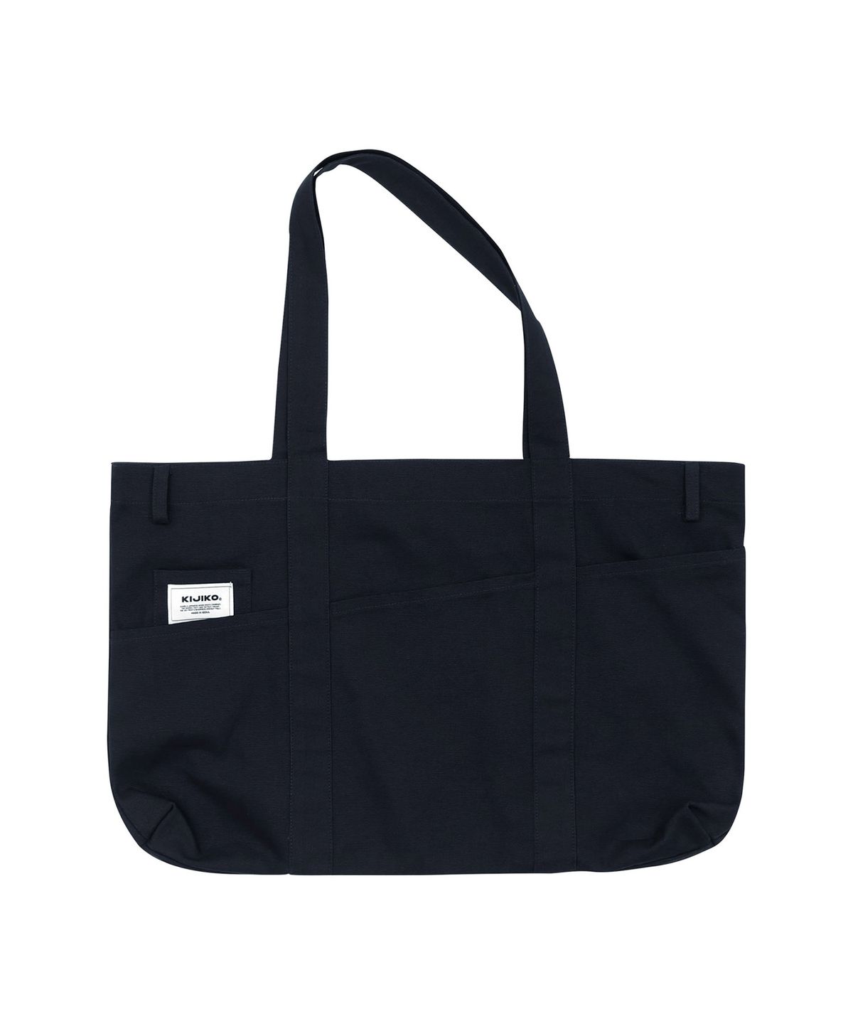 키지코(KIJIKO) Ke906. Angled Pocket Utility Tote Navy
