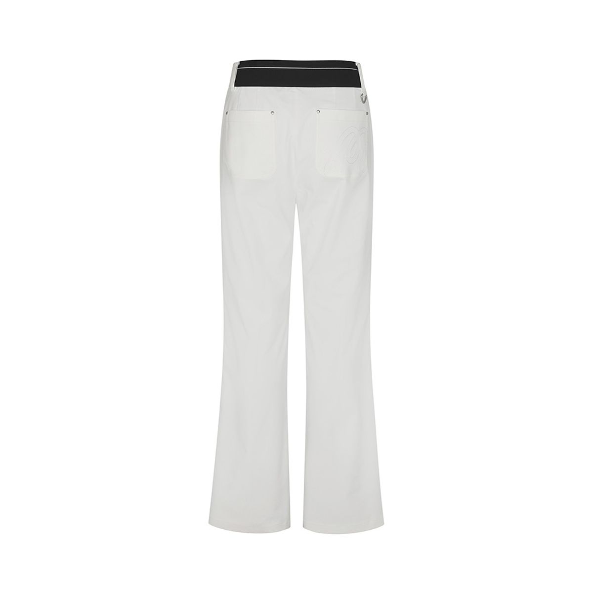 말본 골프(MALBON GOLF) 세미 와이드 부츠컷 팬츠 WHITE (WOMAN)