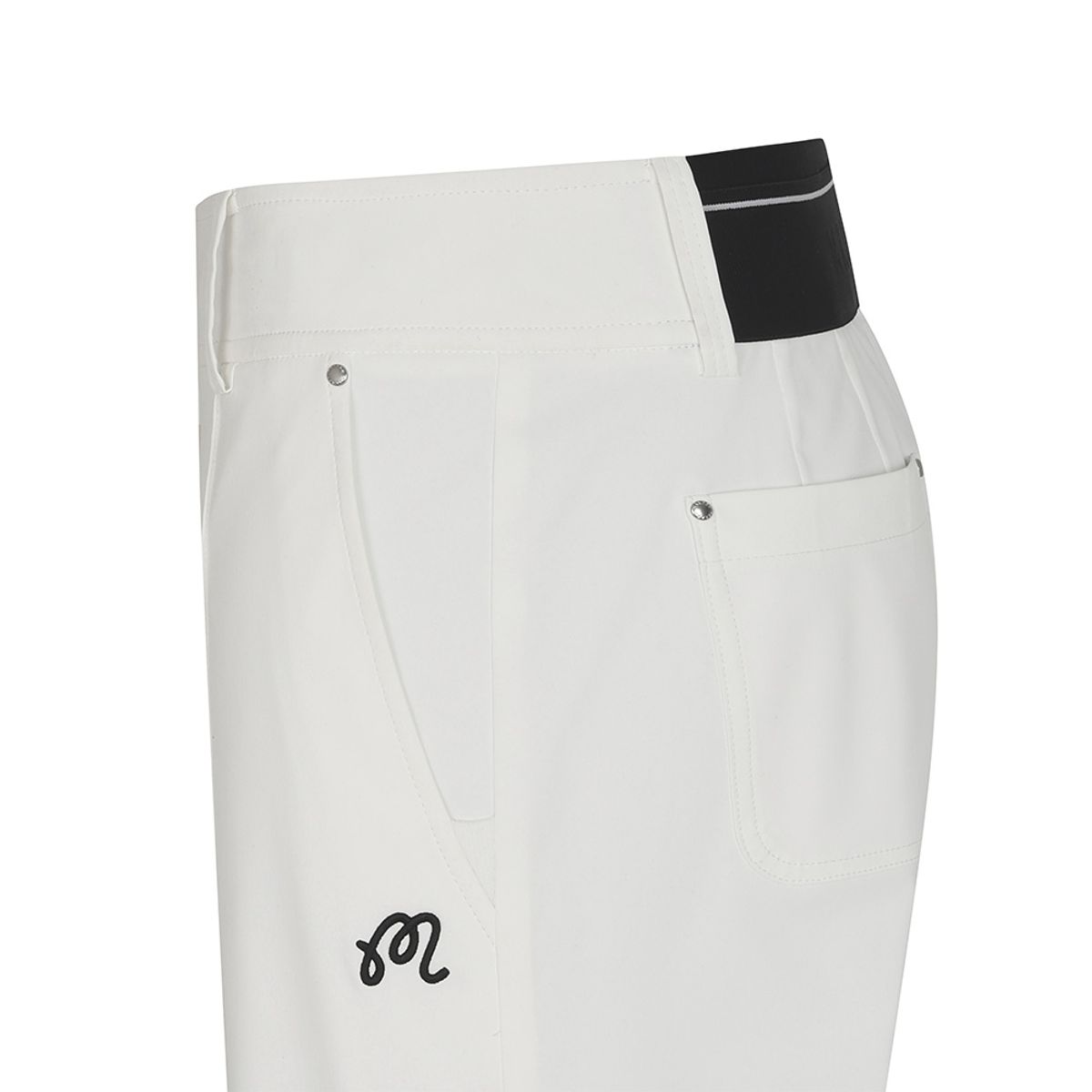 말본 골프(MALBON GOLF) 세미 와이드 부츠컷 팬츠 WHITE (WOMAN)