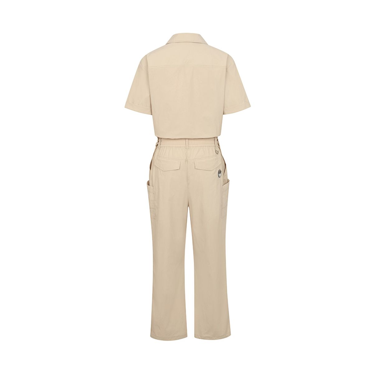 말본 골프(MALBON GOLF) 셔츠형 루즈핏 점프수트 BEIGE (WOMAN)
