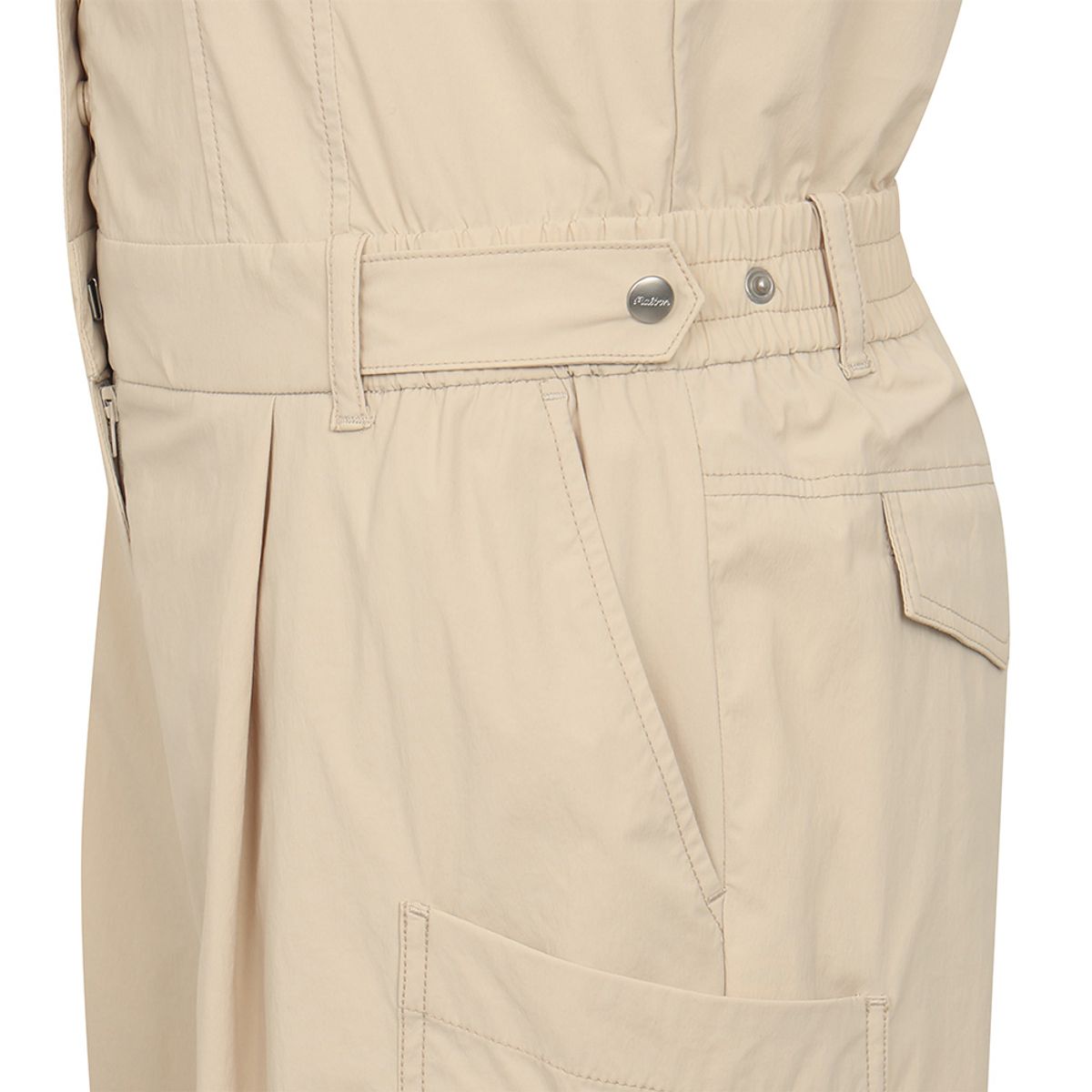 말본 골프(MALBON GOLF) 셔츠형 루즈핏 점프수트 BEIGE (WOMAN)