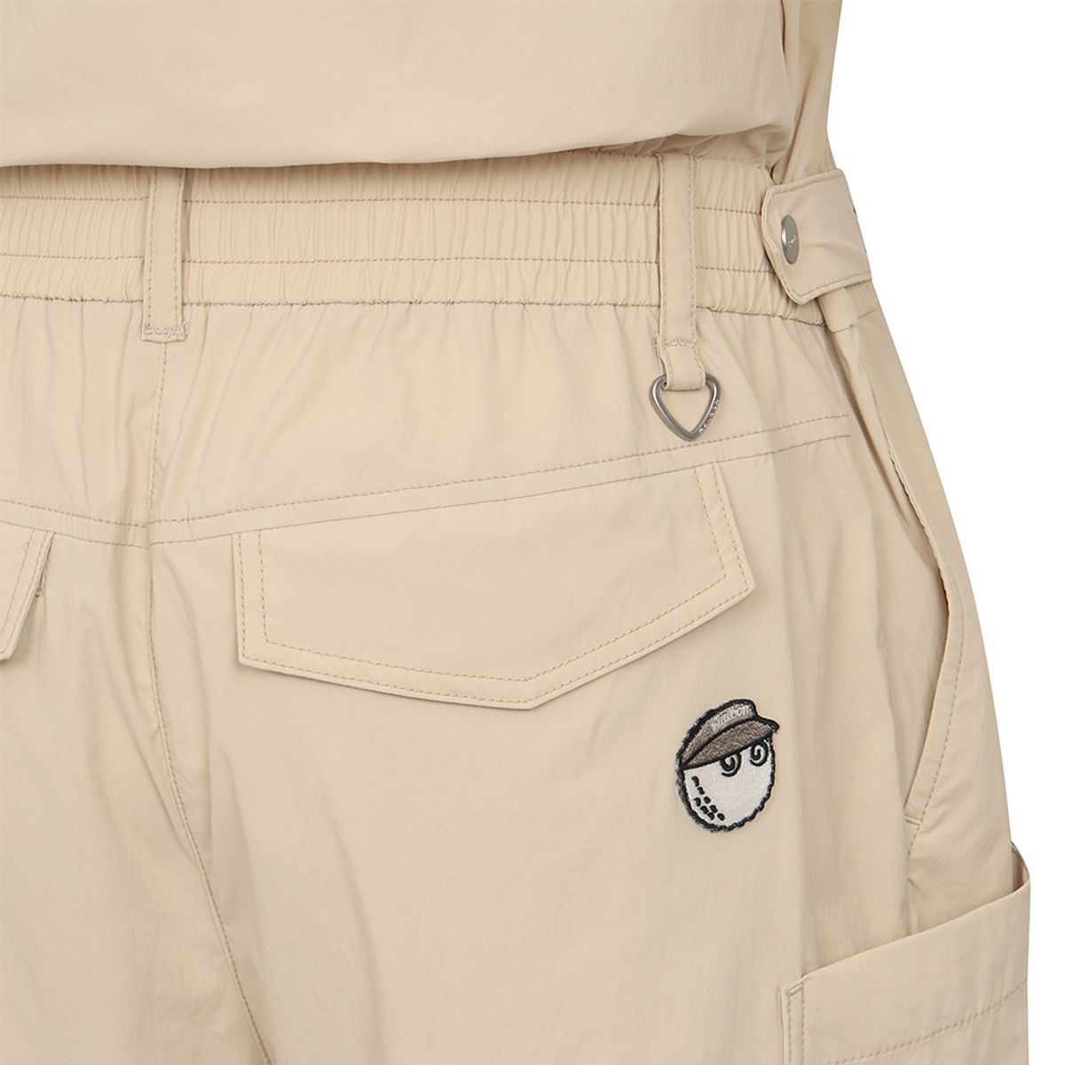말본 골프(MALBON GOLF) 셔츠형 루즈핏 점프수트 BEIGE (WOMAN)