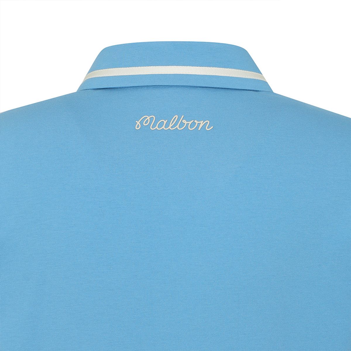말본 골프(MALBON GOLF) 컬러 팁 베이직 크롭 티셔츠 BLUE (WOMAN)