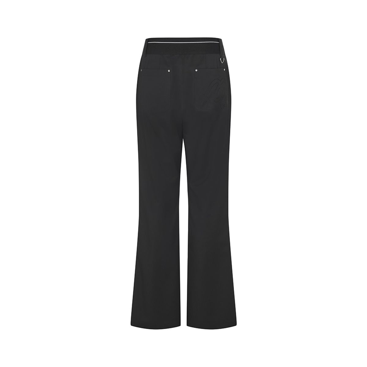 말본 골프(MALBON GOLF) 세미 와이드 부츠컷 팬츠 BLACK (WOMAN)