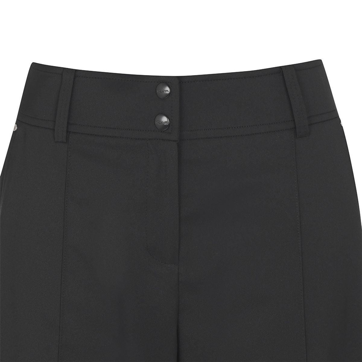 말본 골프(MALBON GOLF) 세미 와이드 부츠컷 팬츠 BLACK (WOMAN)