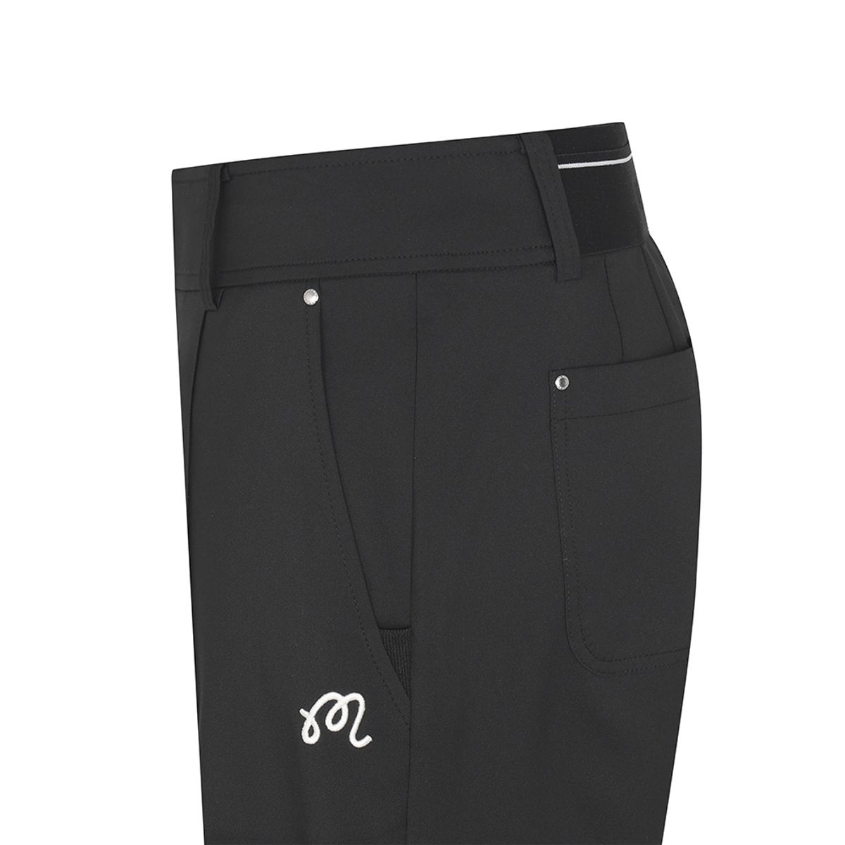 말본 골프(MALBON GOLF) 세미 와이드 부츠컷 팬츠 BLACK (WOMAN)