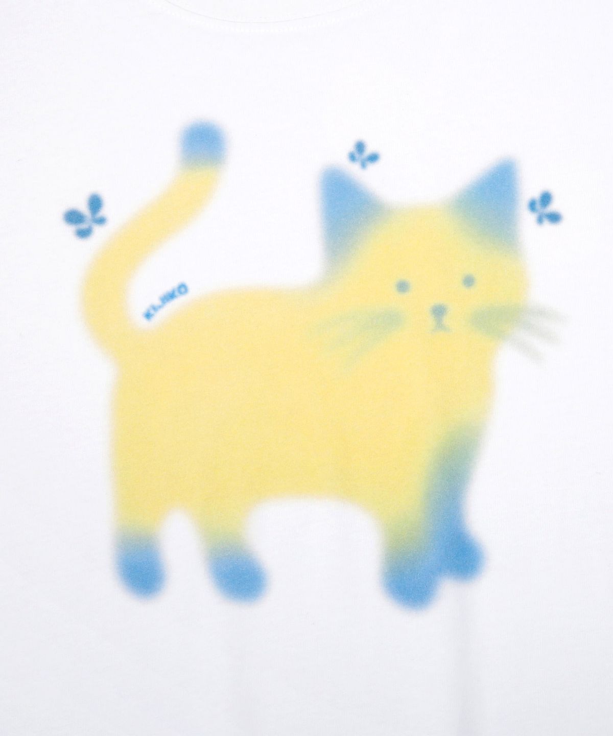 키지코(KIJIKO) ke405. Soft Cat Life Tee Overfit
