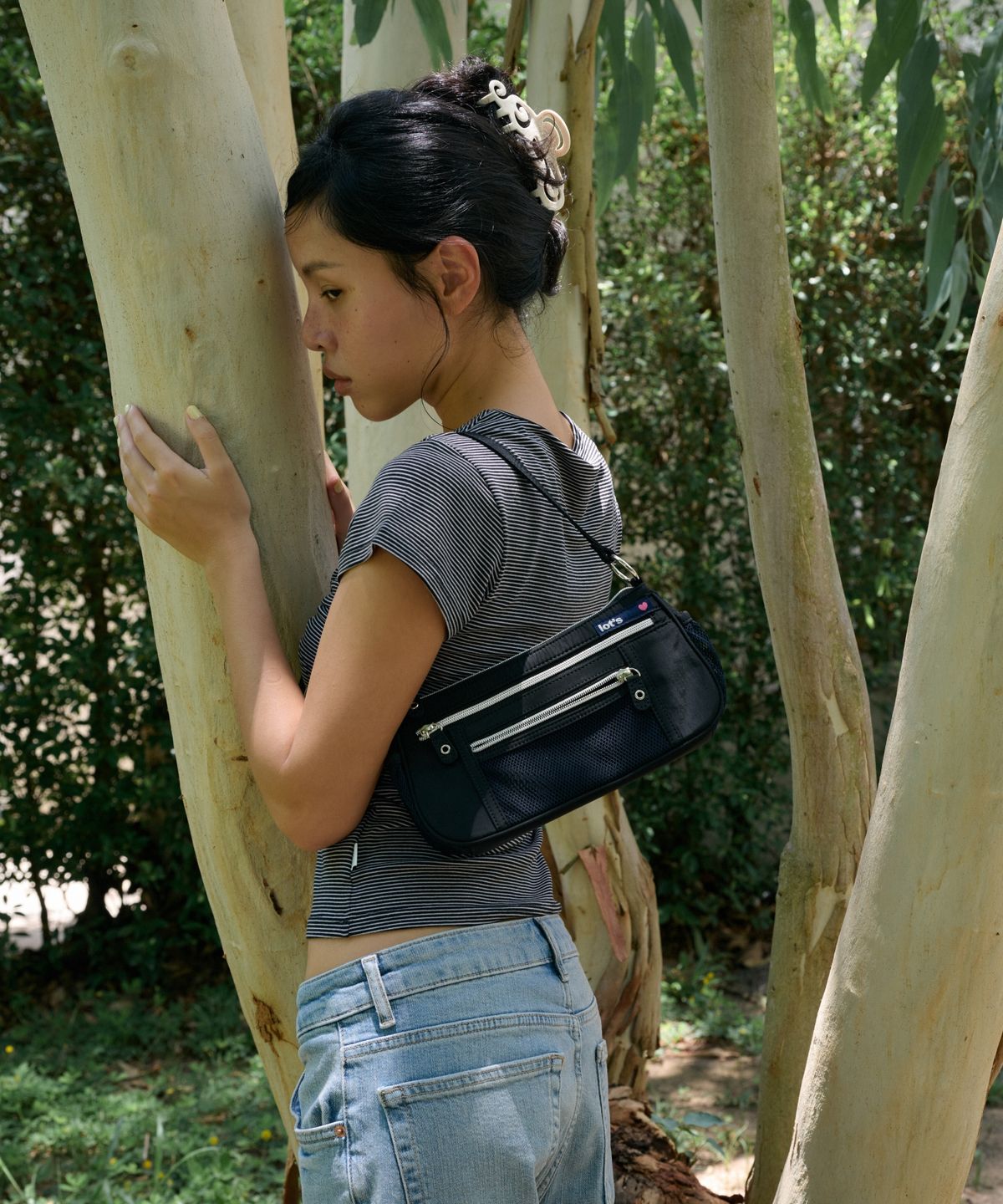라츠유(LOTSYOU) LOTSYOU_Punchy Mini Bag BLACK