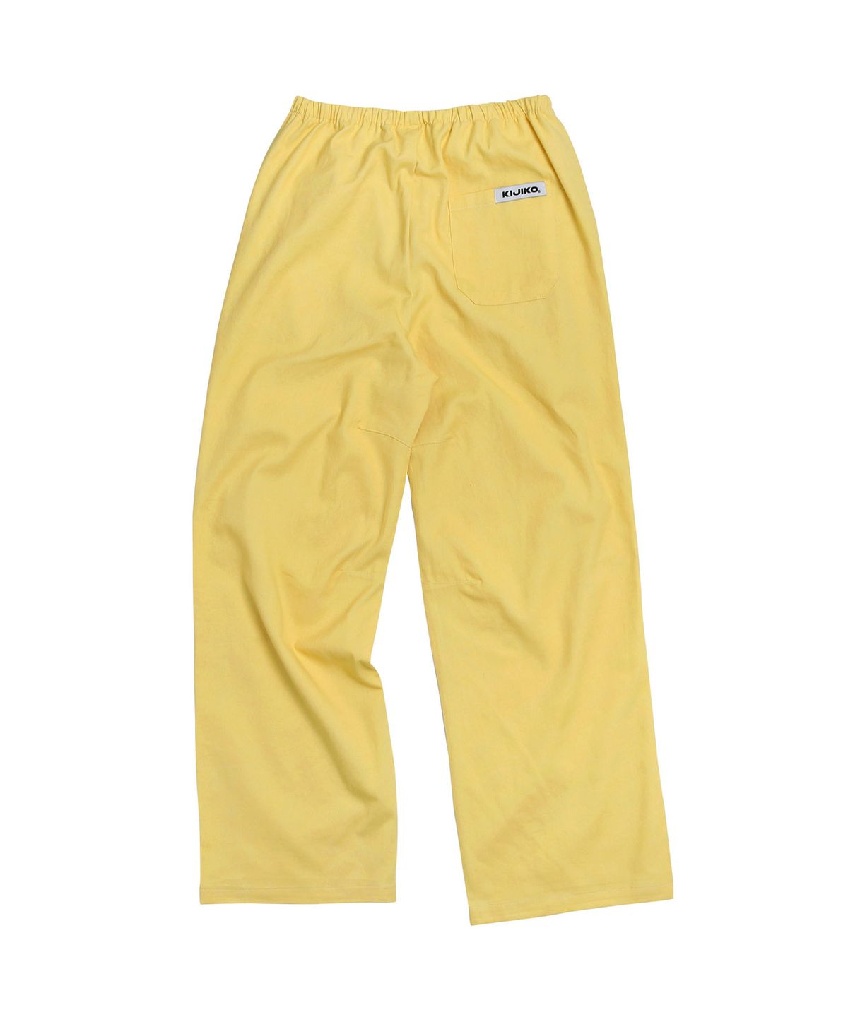 키지코(KIJIKO) ke613. Move Pigment Wide Pants Yellow