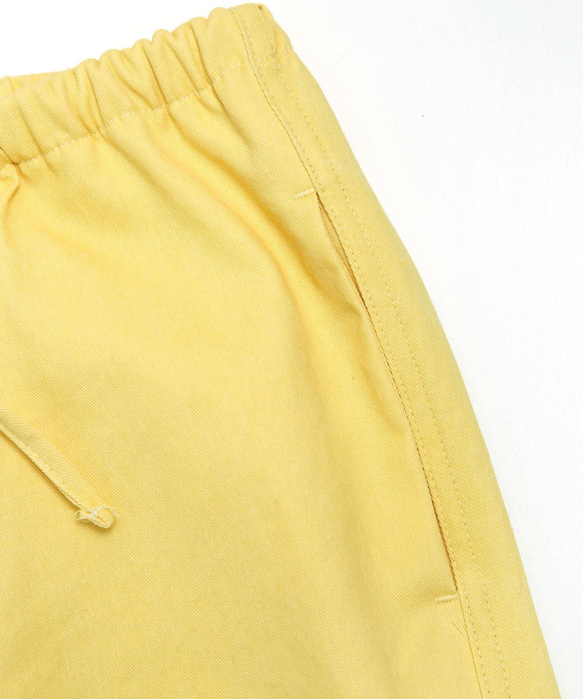 키지코(KIJIKO) ke613. Move Pigment Wide Pants Yellow