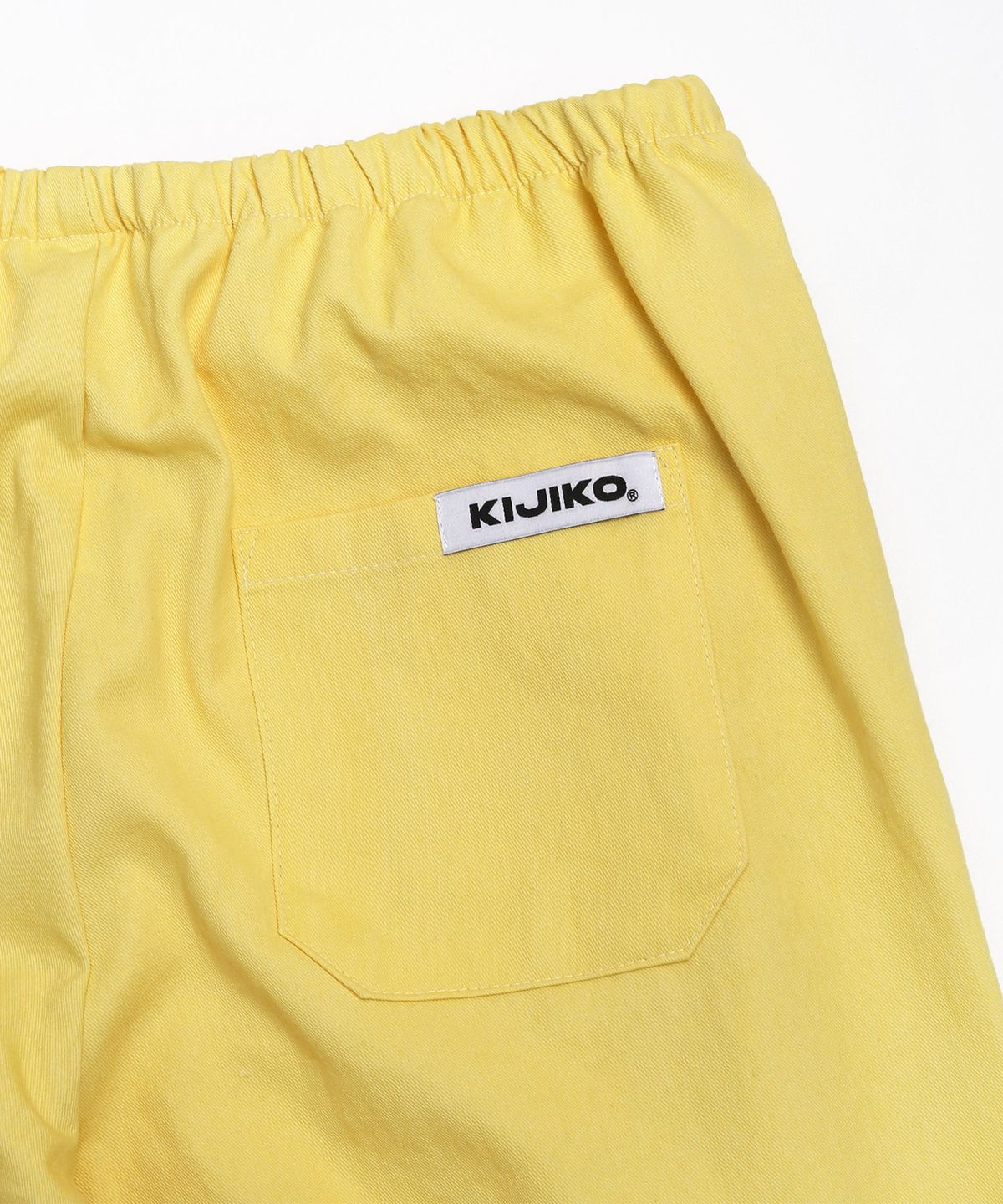키지코(KIJIKO) ke613. Move Pigment Wide Pants Yellow